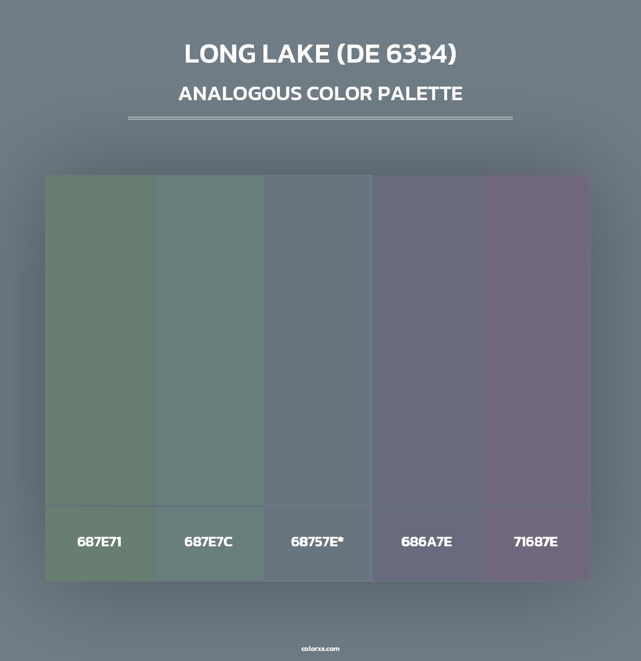 Long Lake (DE 6334) - Analogous Color Palette