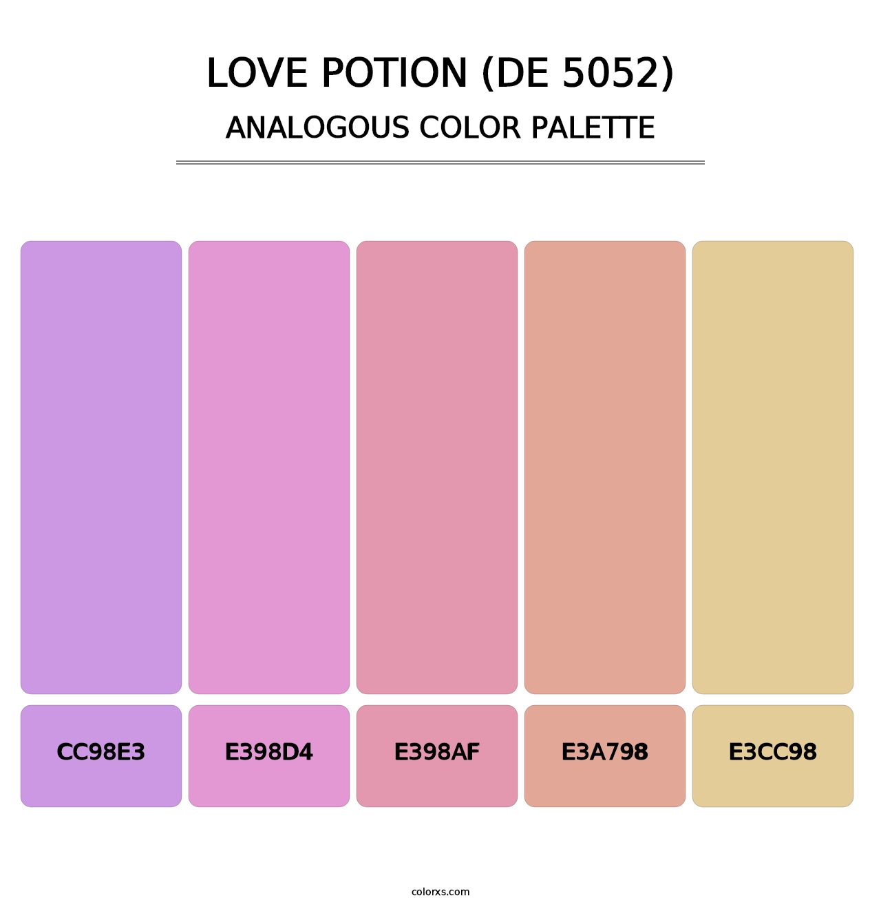 Love Potion (DE 5052) - Analogous Color Palette