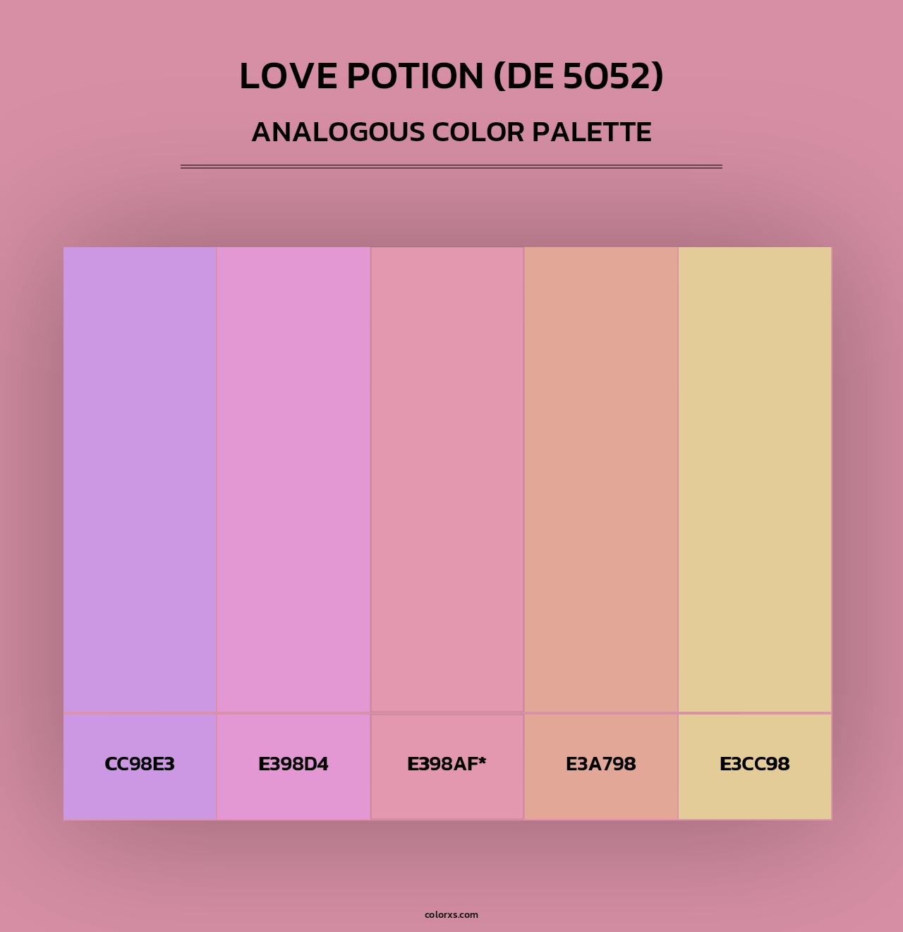 Love Potion (DE 5052) - Analogous Color Palette