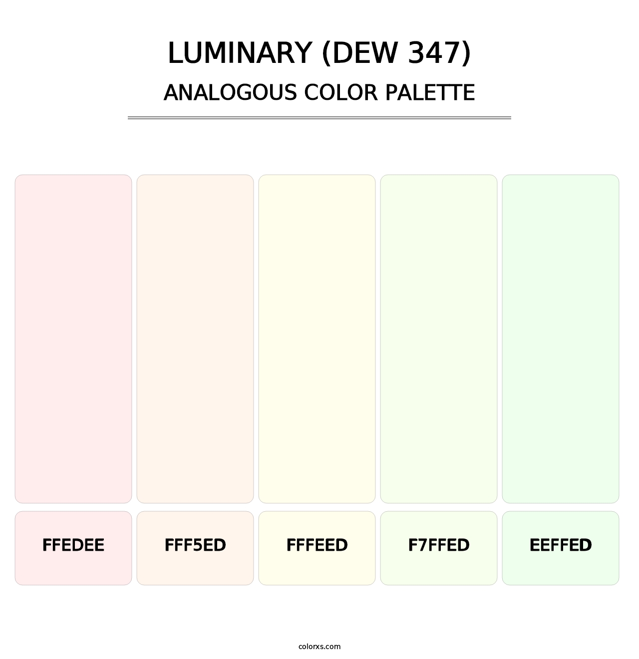 Luminary (DEW 347) - Analogous Color Palette