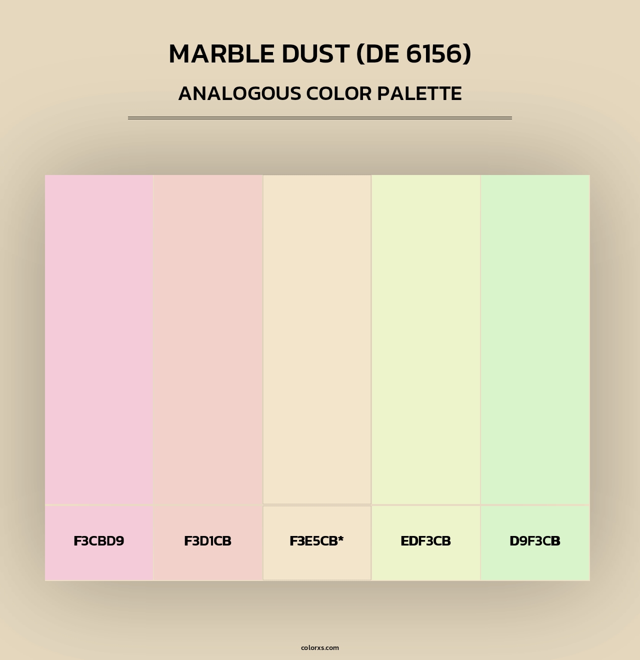 Marble Dust (DE 6156) - Analogous Color Palette