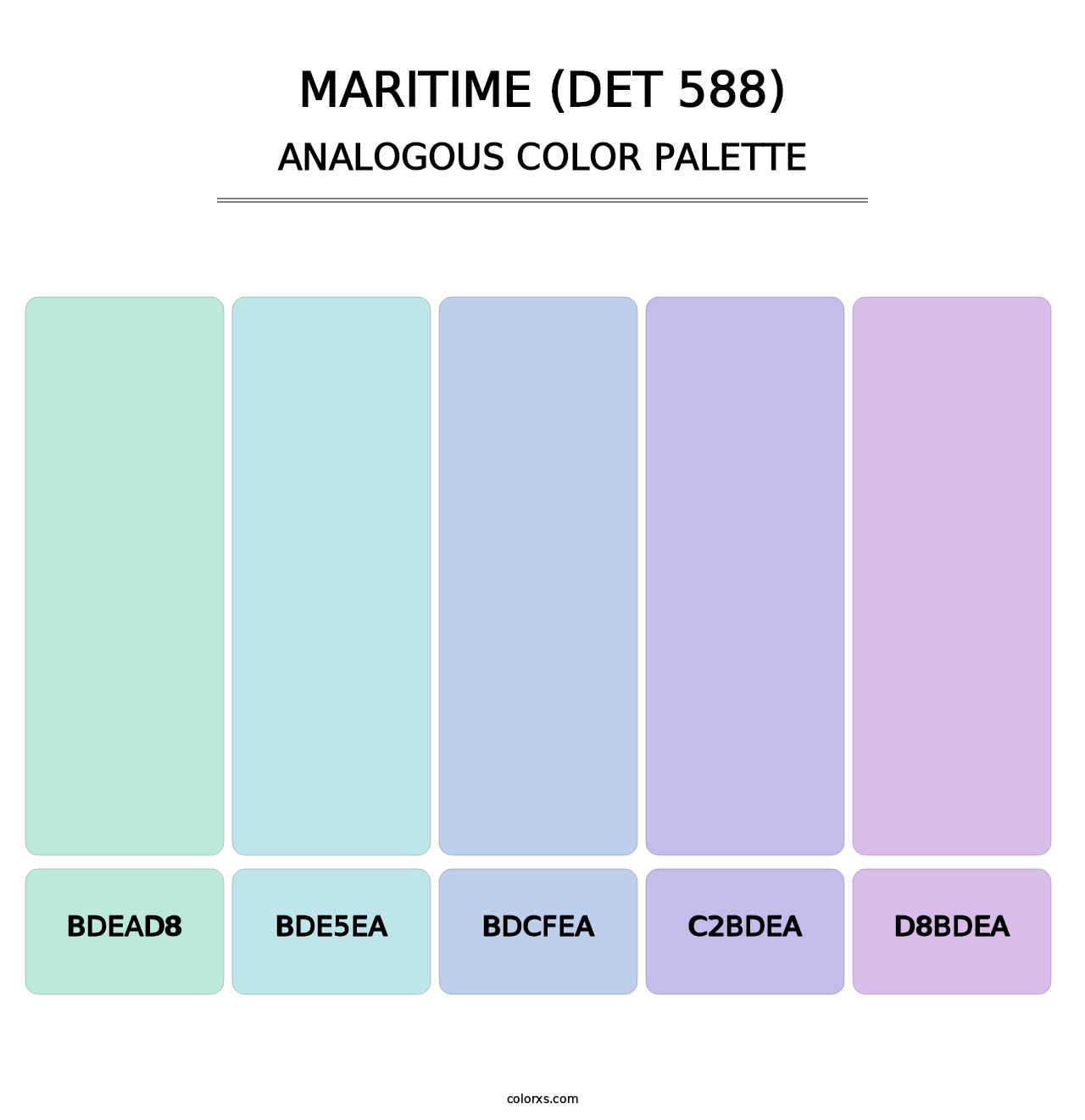 Maritime (DET 588) - Analogous Color Palette