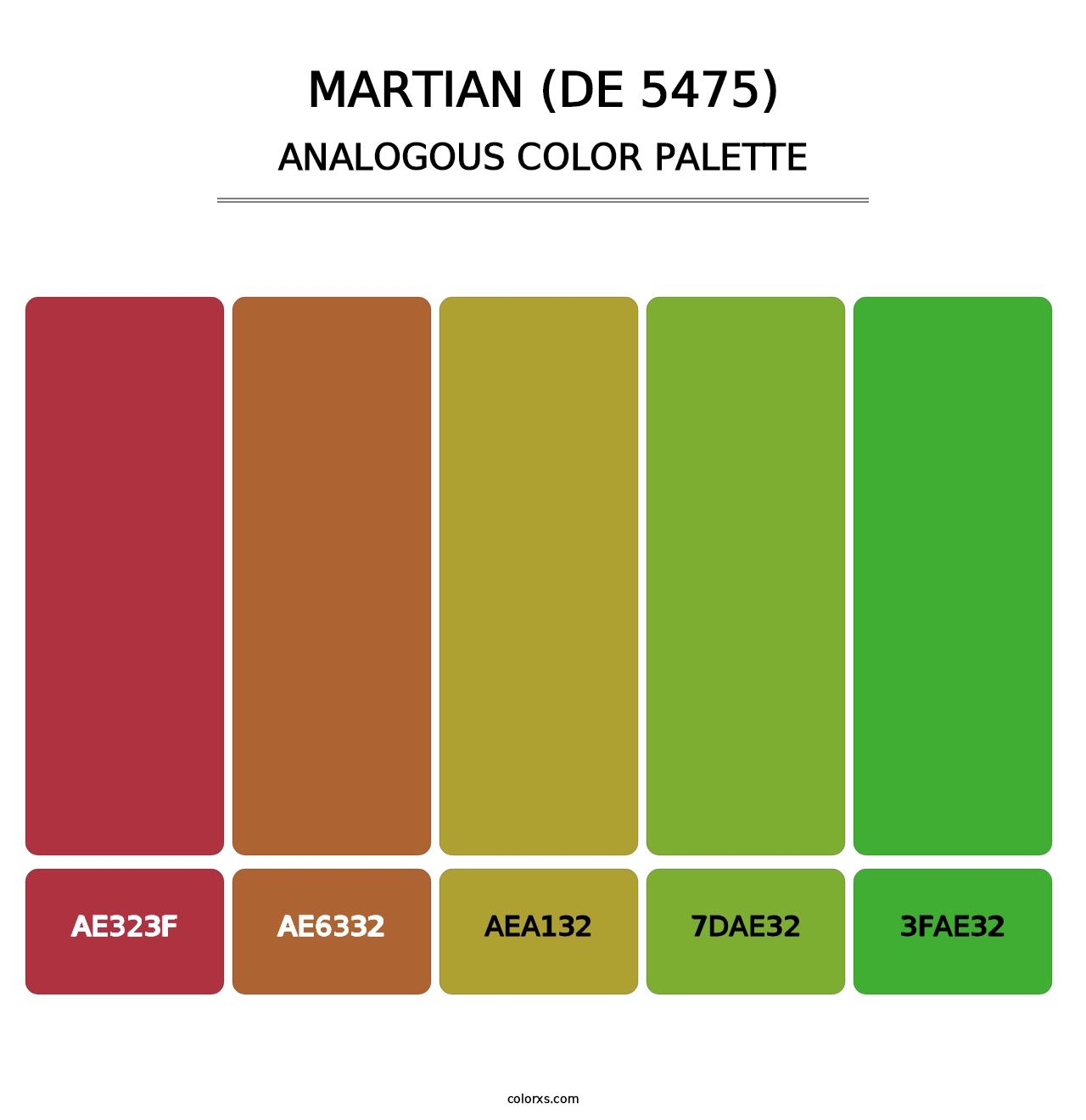 Martian (DE 5475) - Analogous Color Palette