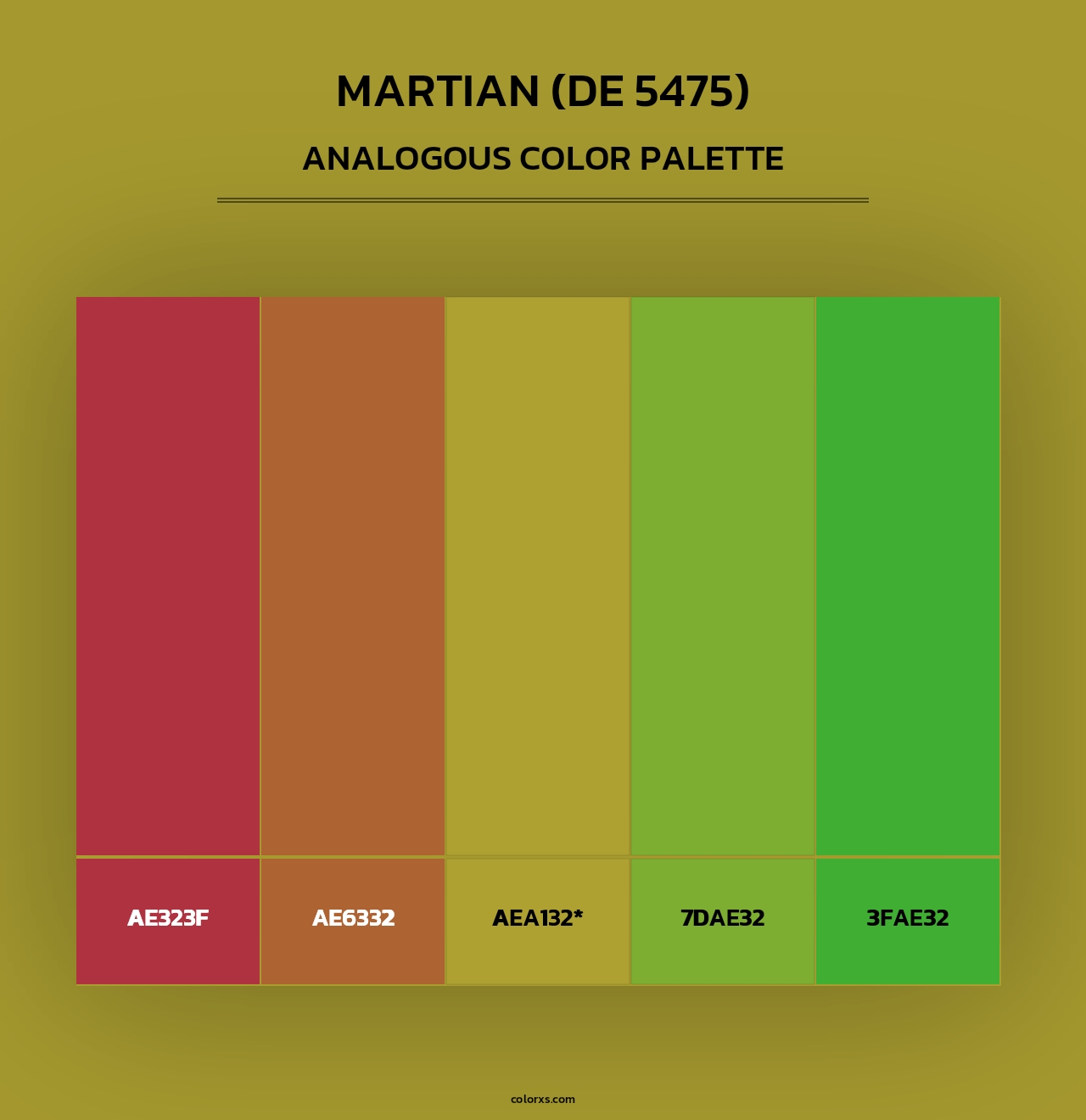 Martian (DE 5475) - Analogous Color Palette
