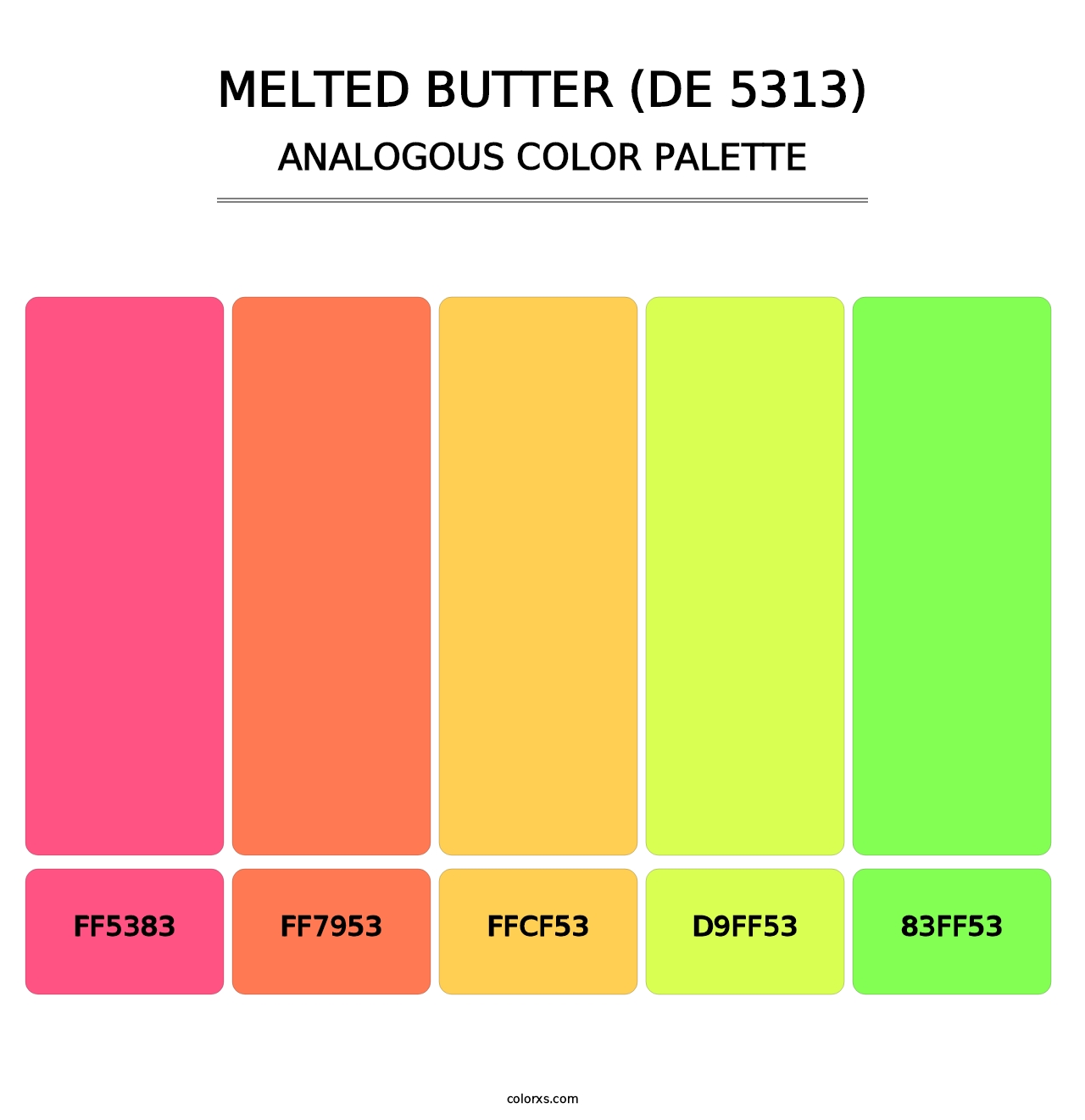 Melted Butter (DE 5313) - Analogous Color Palette