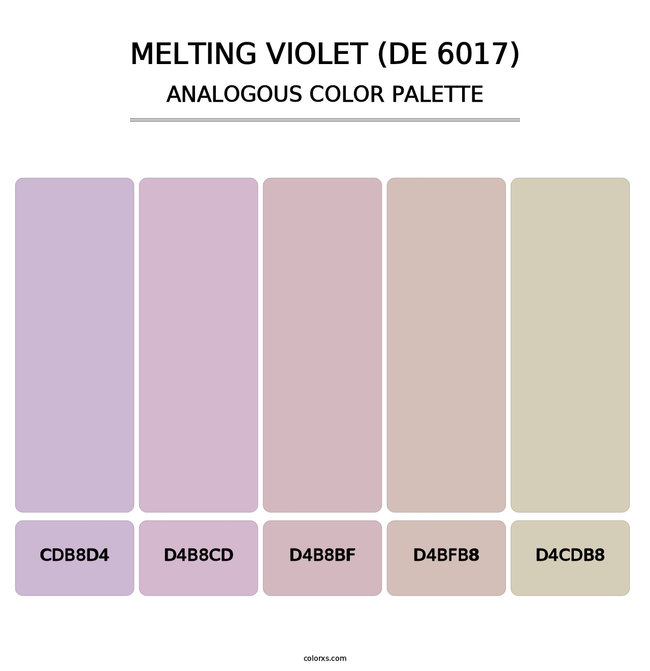 Melting Violet (DE 6017) - Analogous Color Palette