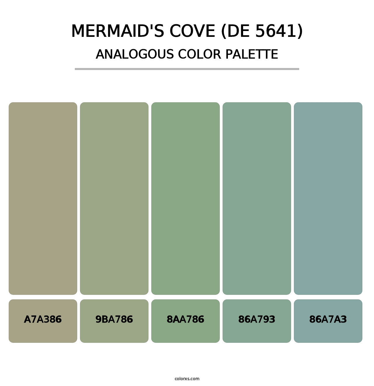 Mermaid's Cove (DE 5641) - Analogous Color Palette