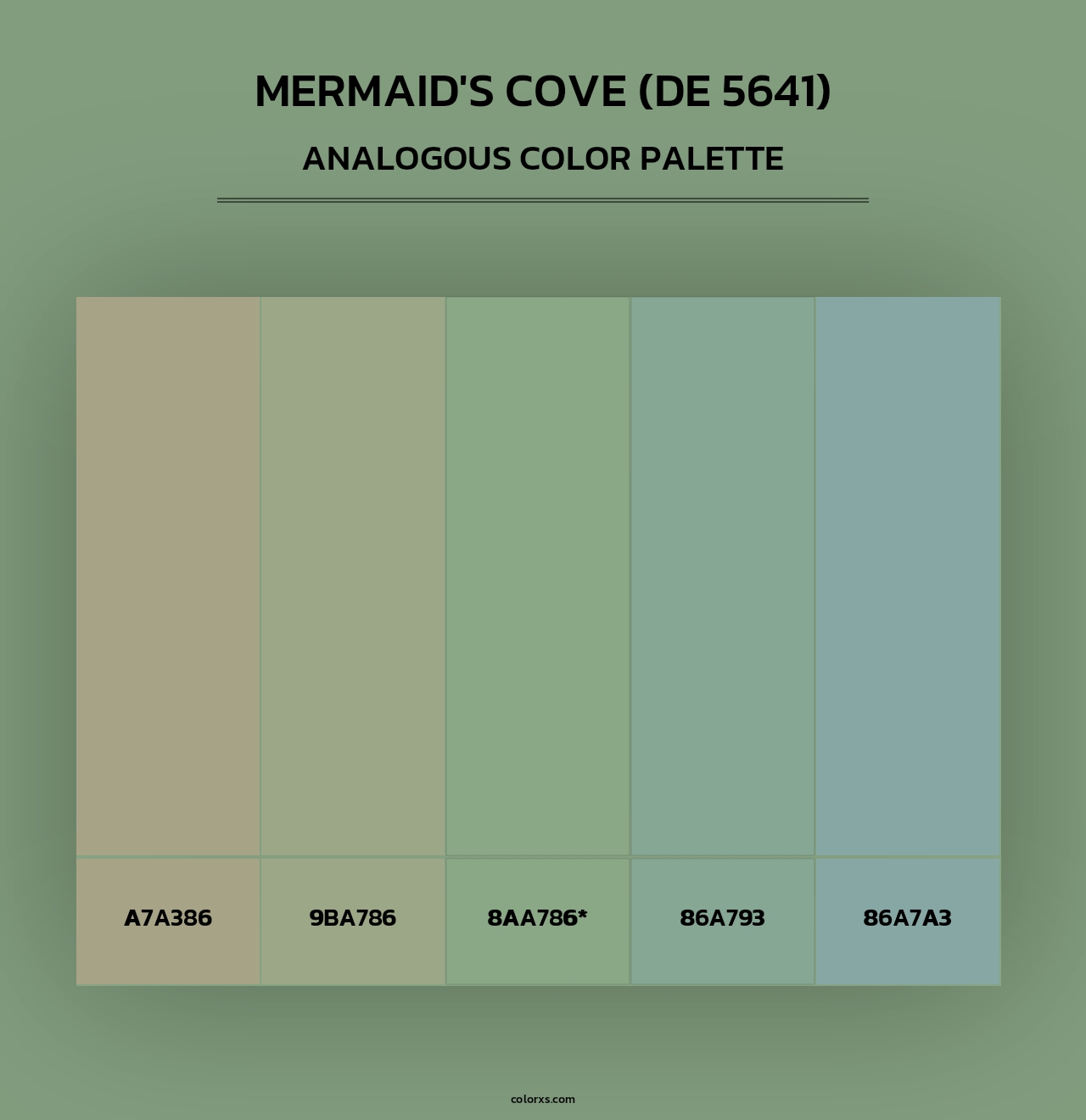 Mermaid's Cove (DE 5641) - Analogous Color Palette