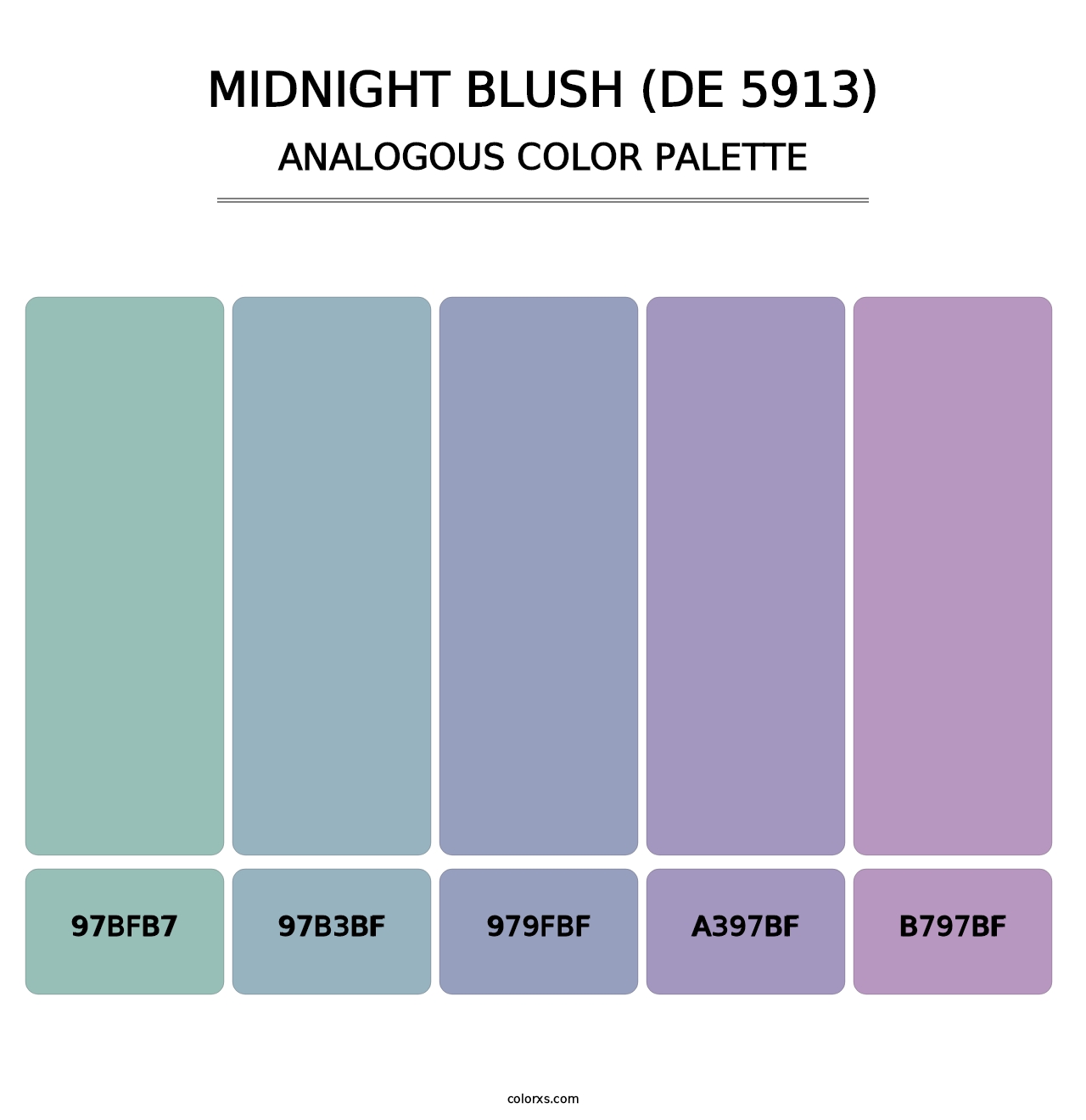 Midnight Blush (DE 5913) - Analogous Color Palette