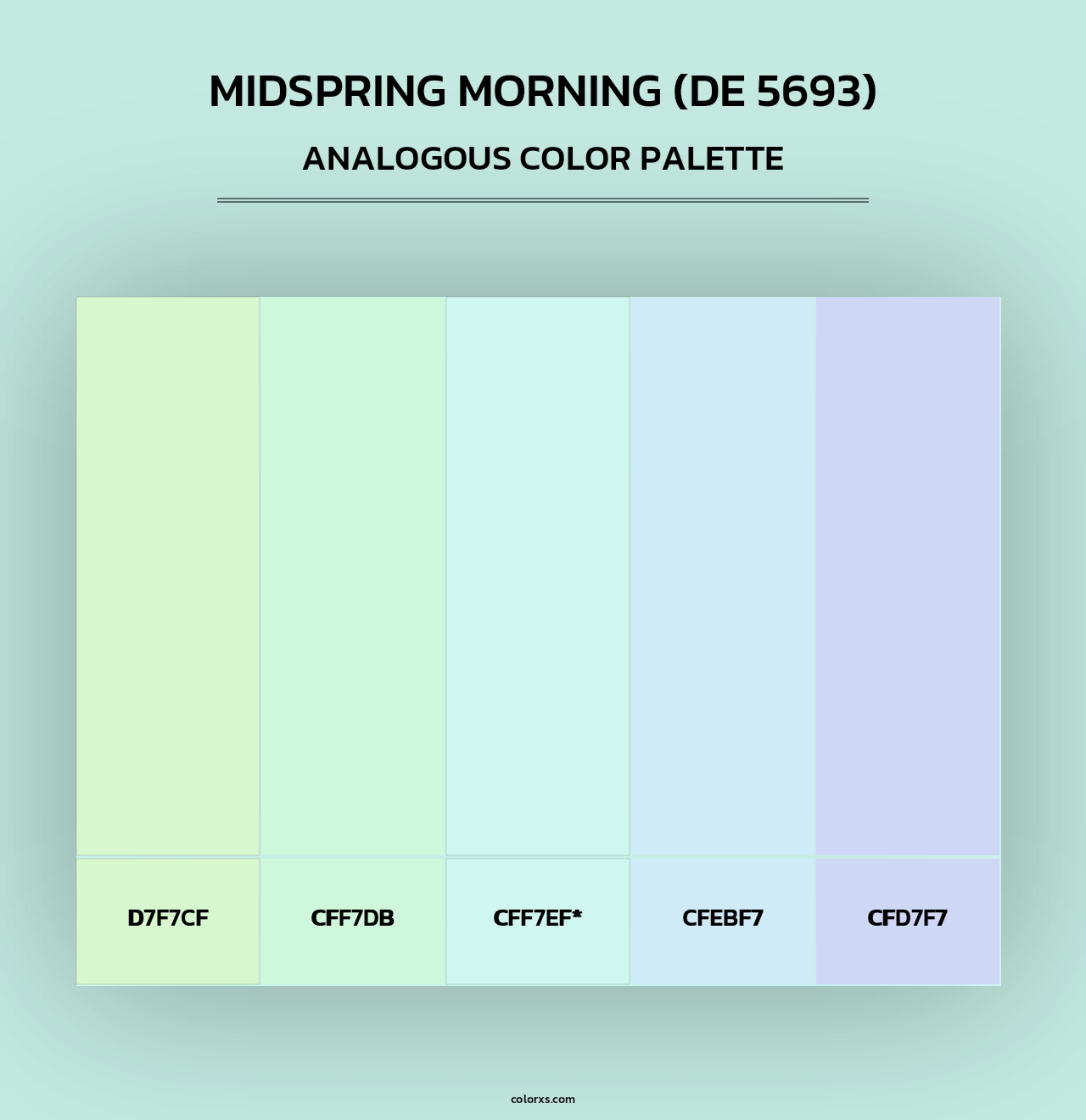 Midspring Morning (DE 5693) - Analogous Color Palette