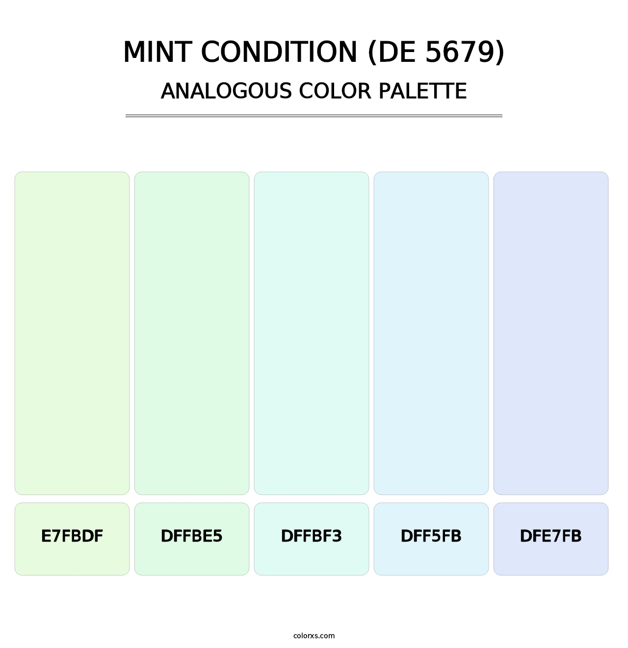 Mint Condition (DE 5679) - Analogous Color Palette