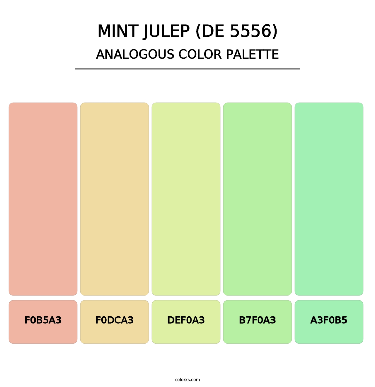 Mint Julep (DE 5556) - Analogous Color Palette