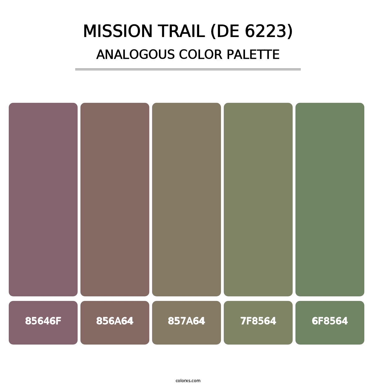 Mission Trail (DE 6223) - Analogous Color Palette