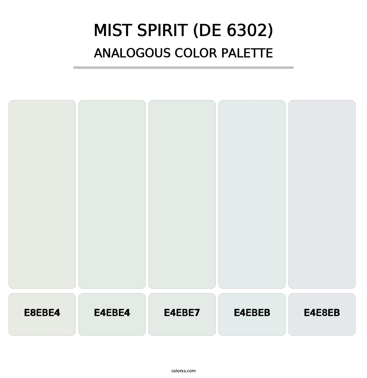 Mist Spirit (DE 6302) - Analogous Color Palette