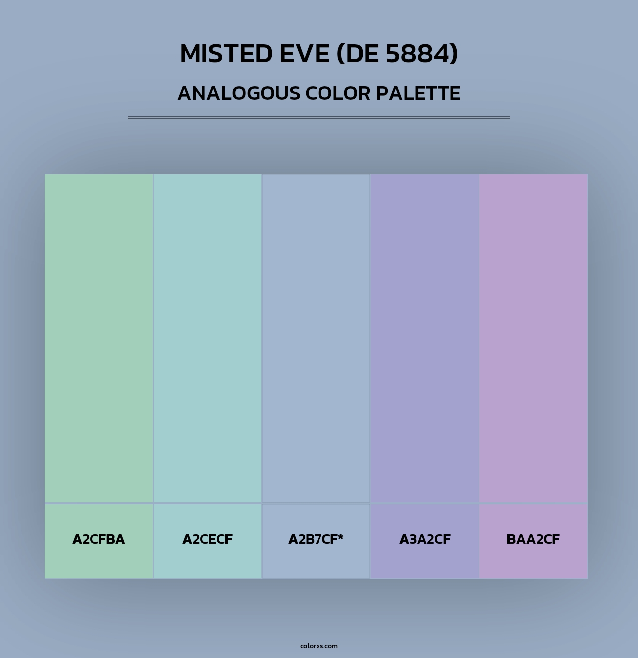 Misted Eve (DE 5884) - Analogous Color Palette