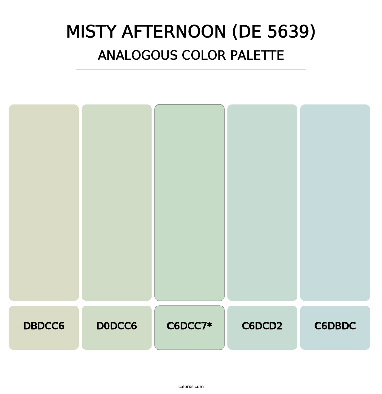 Misty Afternoon (DE 5639) - Analogous Color Palette