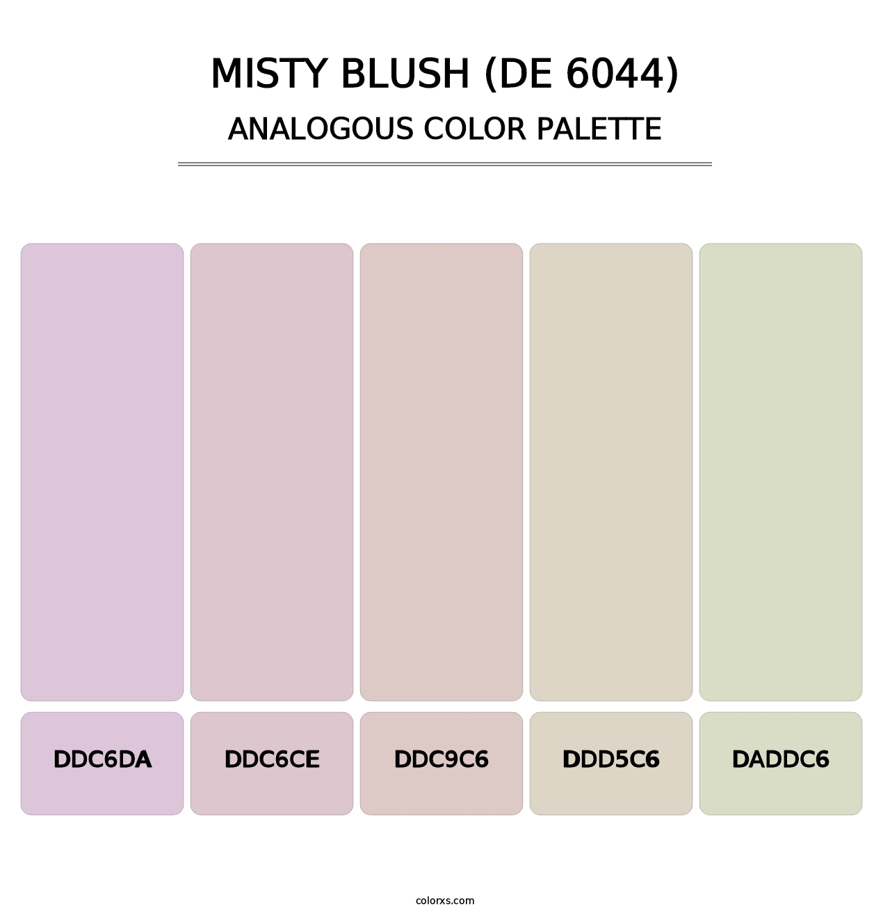 Misty Blush (DE 6044) - Analogous Color Palette