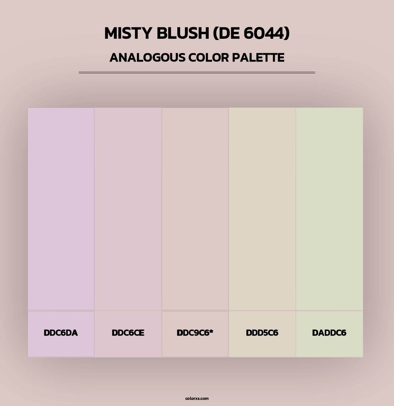 Misty Blush (DE 6044) - Analogous Color Palette