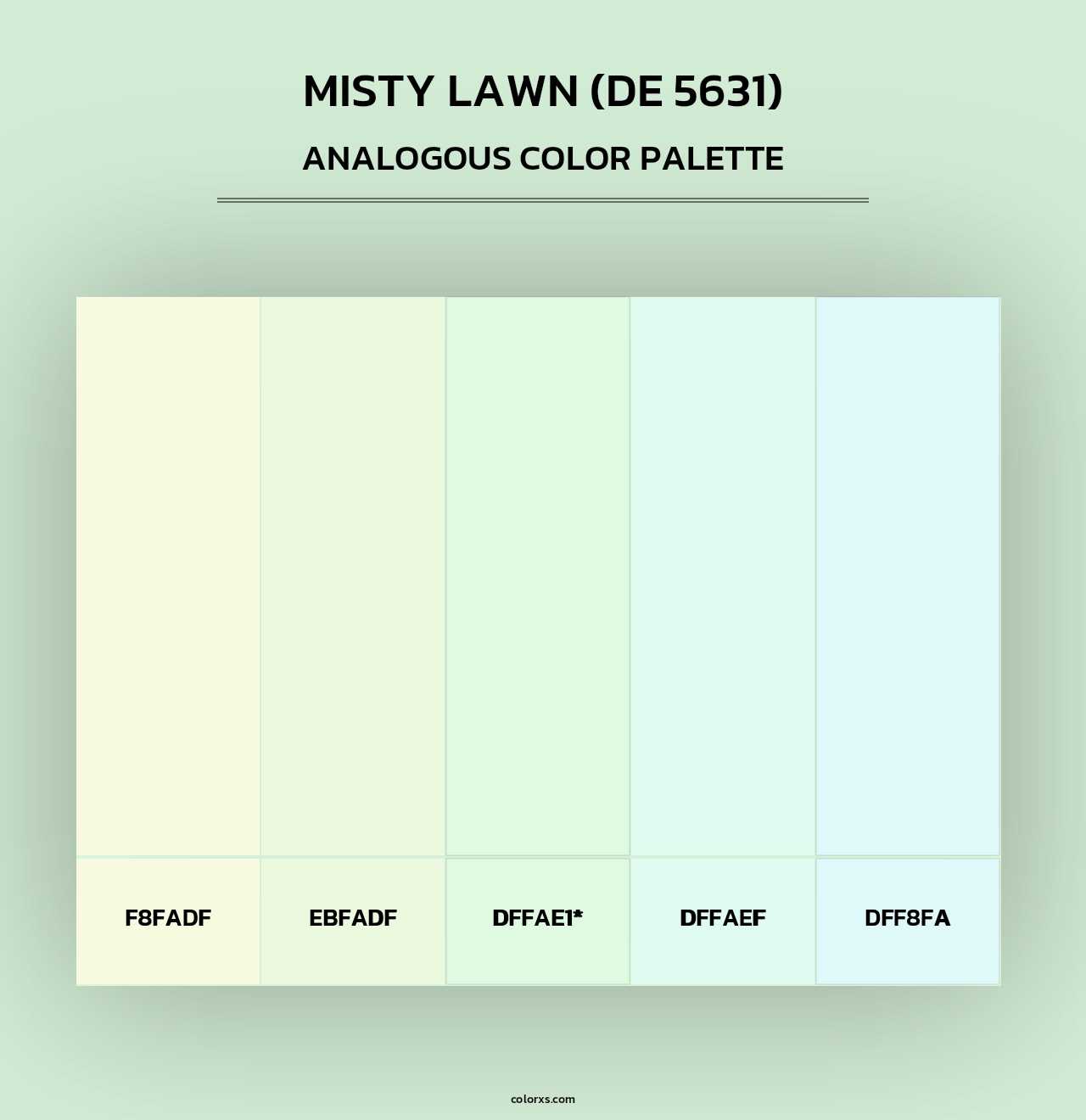 Misty Lawn (DE 5631) - Analogous Color Palette