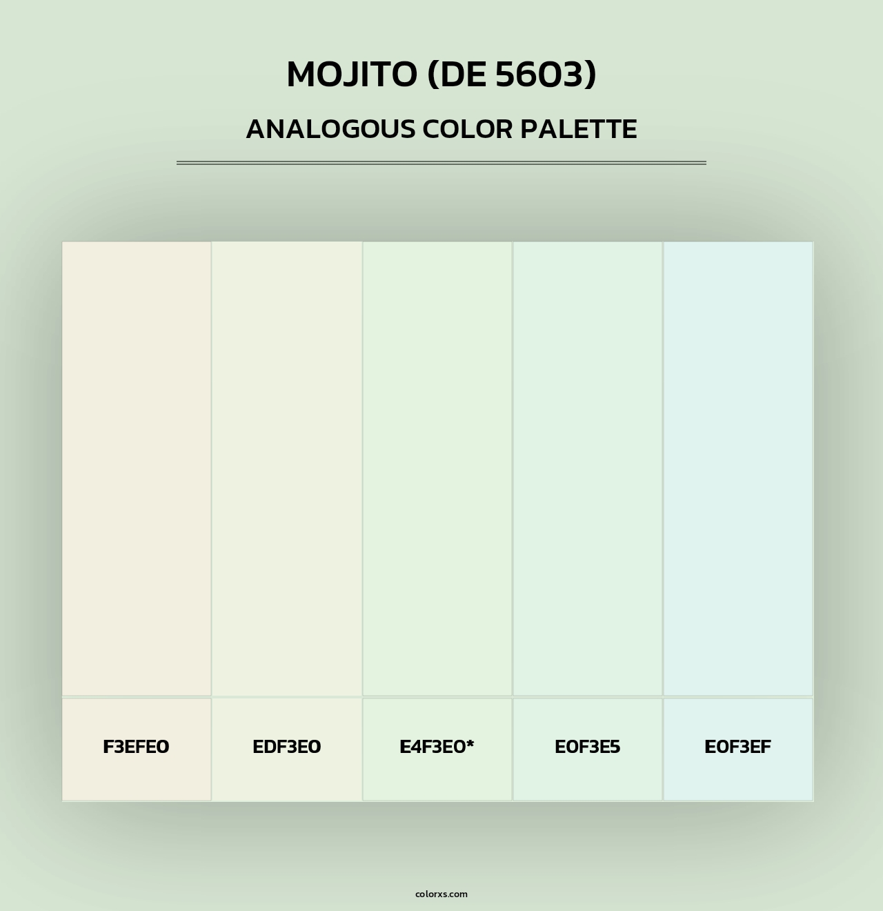 Mojito (DE 5603) - Analogous Color Palette