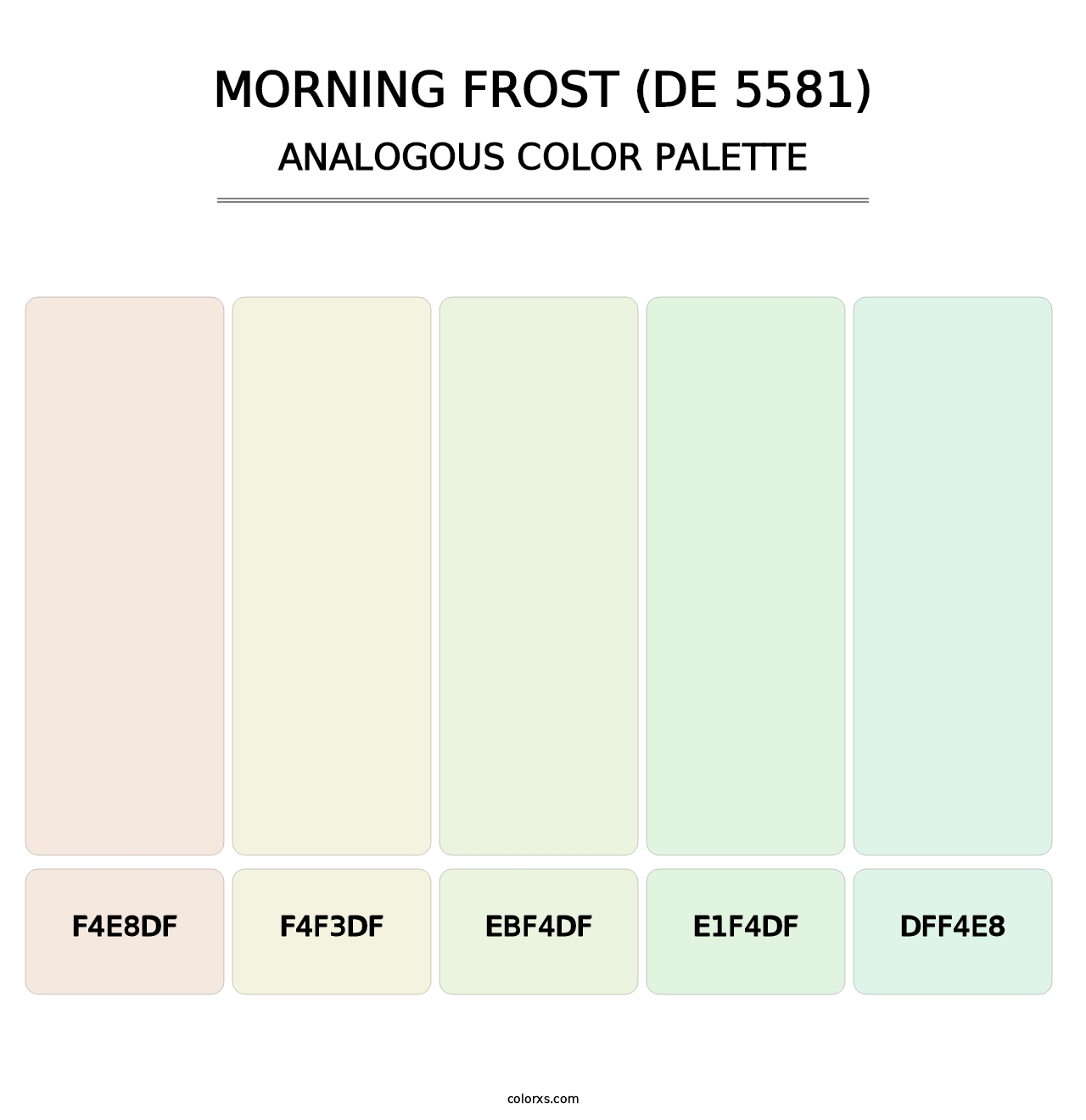Morning Frost (DE 5581) - Analogous Color Palette