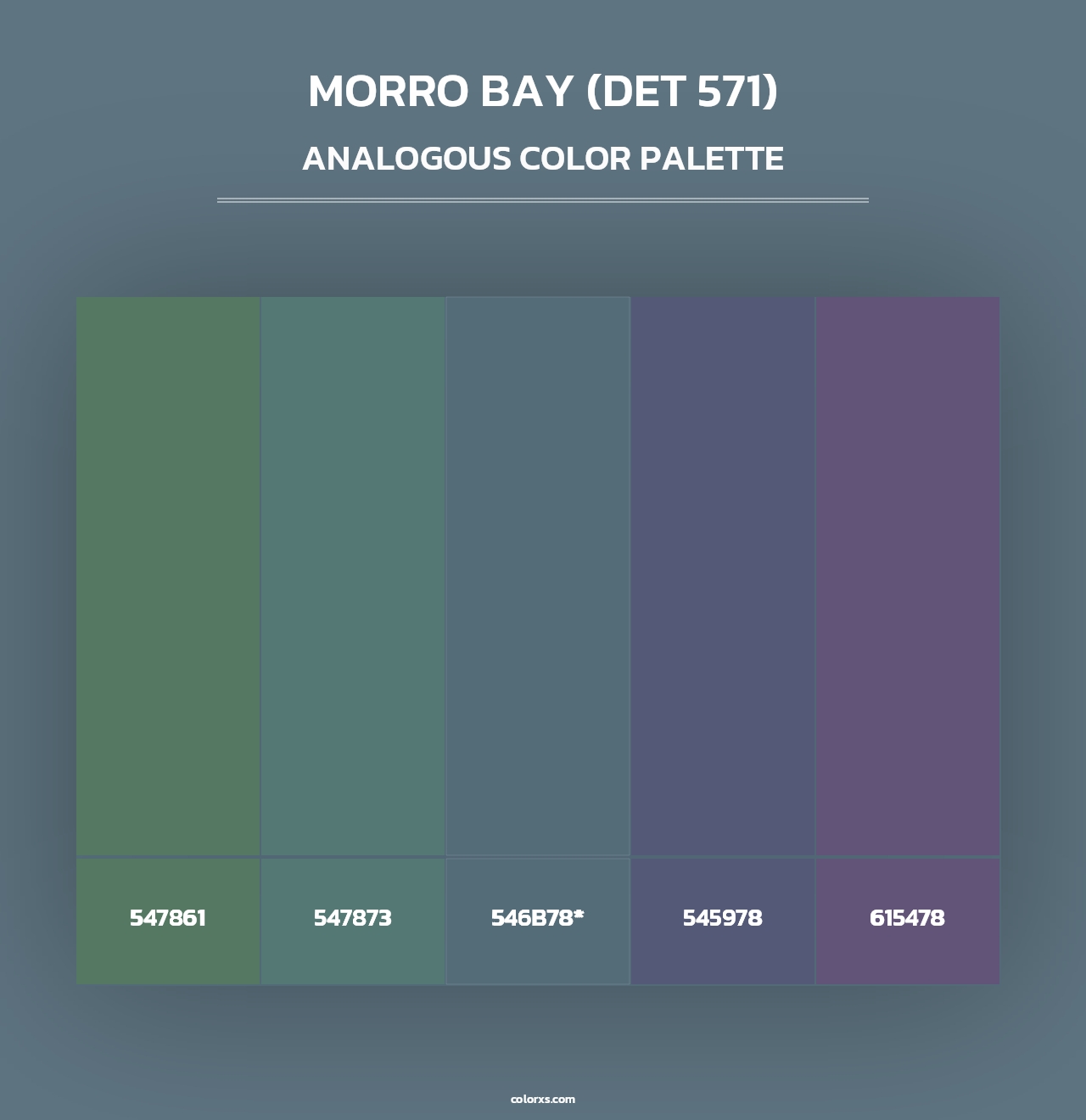 Morro Bay (DET 571) - Analogous Color Palette