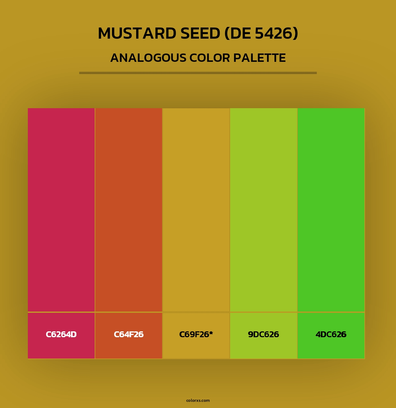 Mustard Seed (DE 5426) - Analogous Color Palette