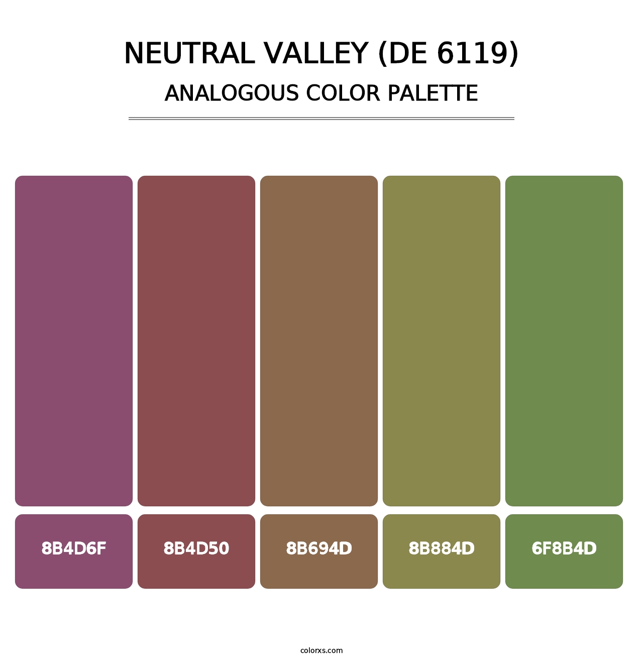 Neutral Valley (DE 6119) - Analogous Color Palette