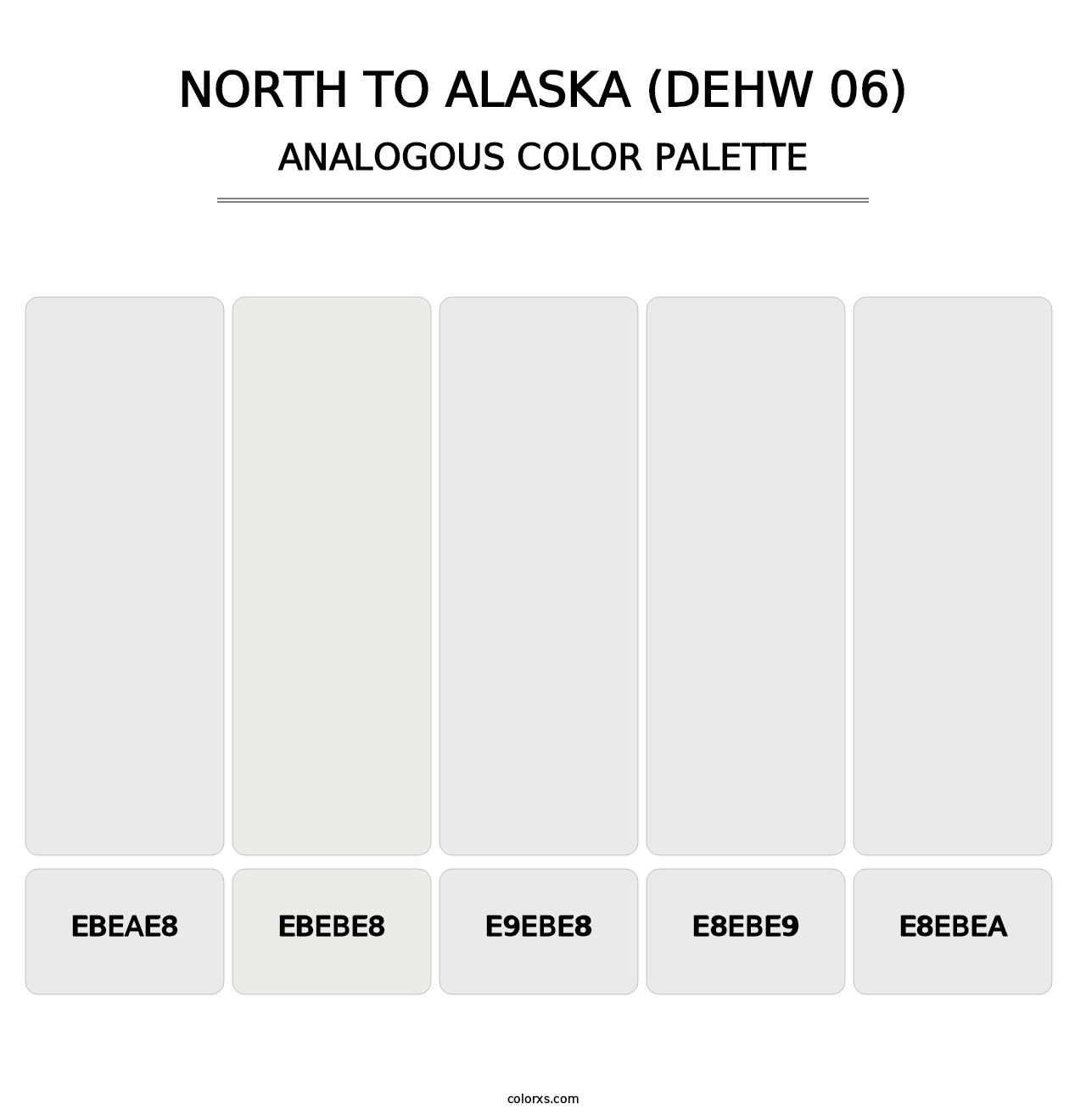North To Alaska (DEHW 06) - Analogous Color Palette