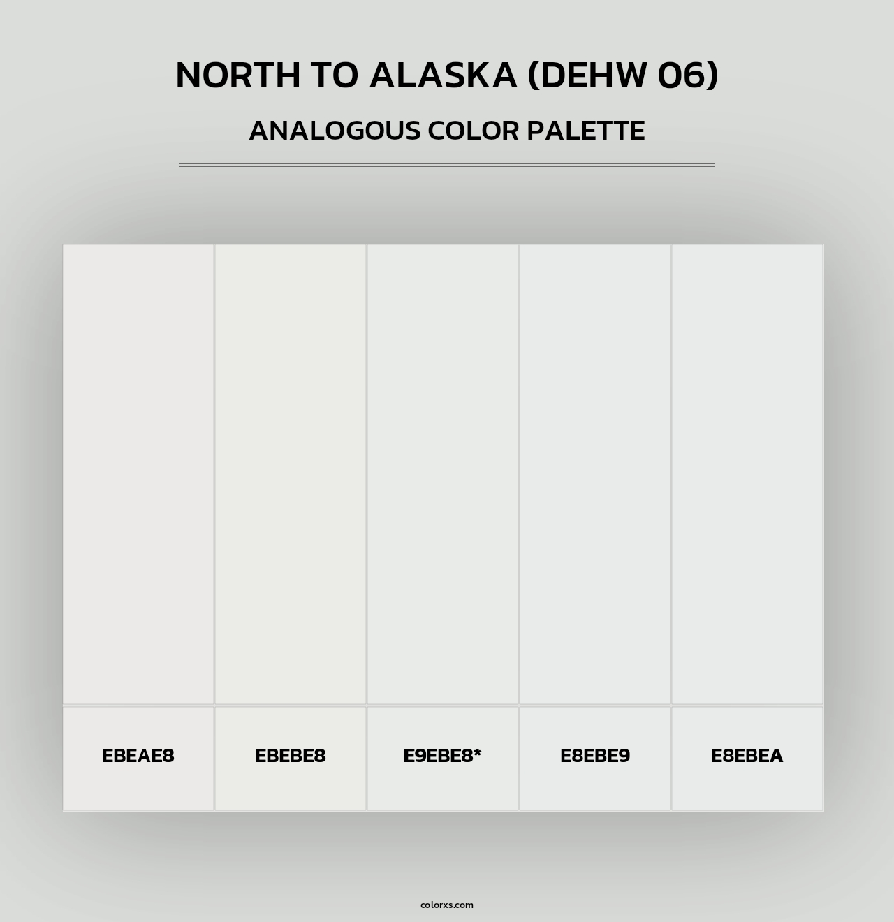 North To Alaska (DEHW 06) - Analogous Color Palette