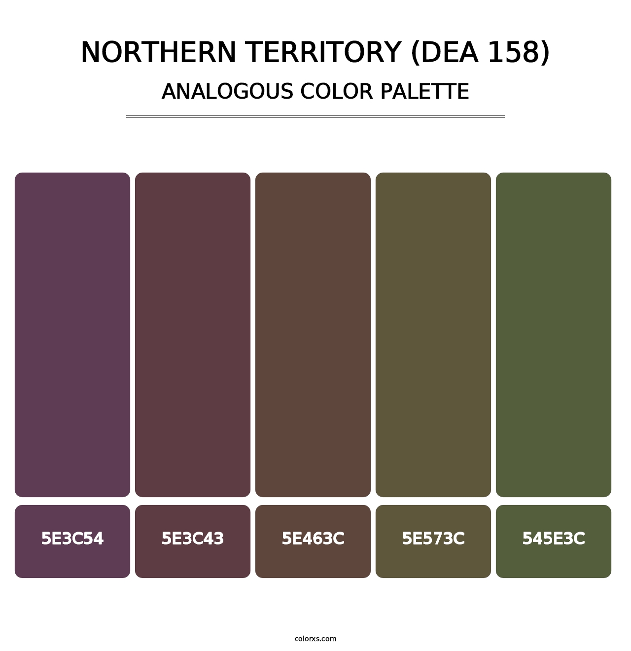 Northern Territory (DEA 158) - Analogous Color Palette