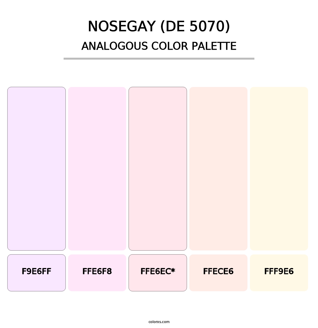 Nosegay (DE 5070) - Analogous Color Palette