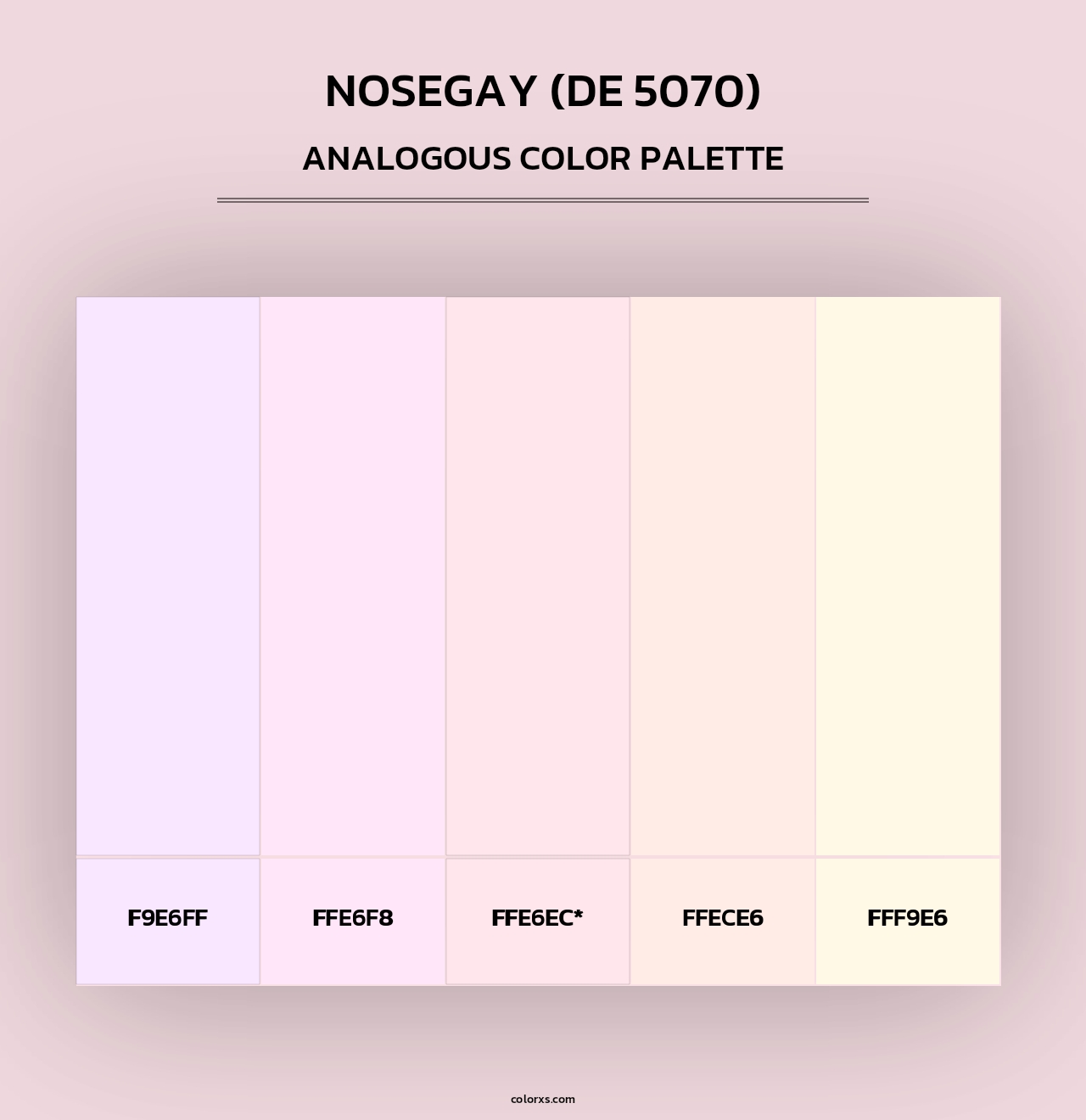 Nosegay (DE 5070) - Analogous Color Palette