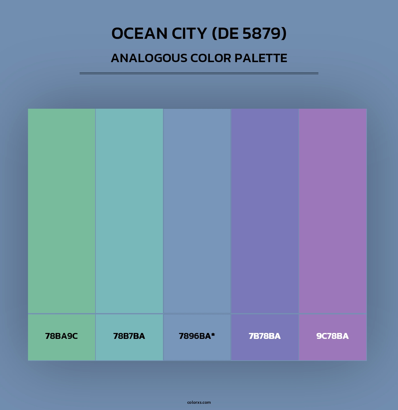 Ocean City (DE 5879) - Analogous Color Palette