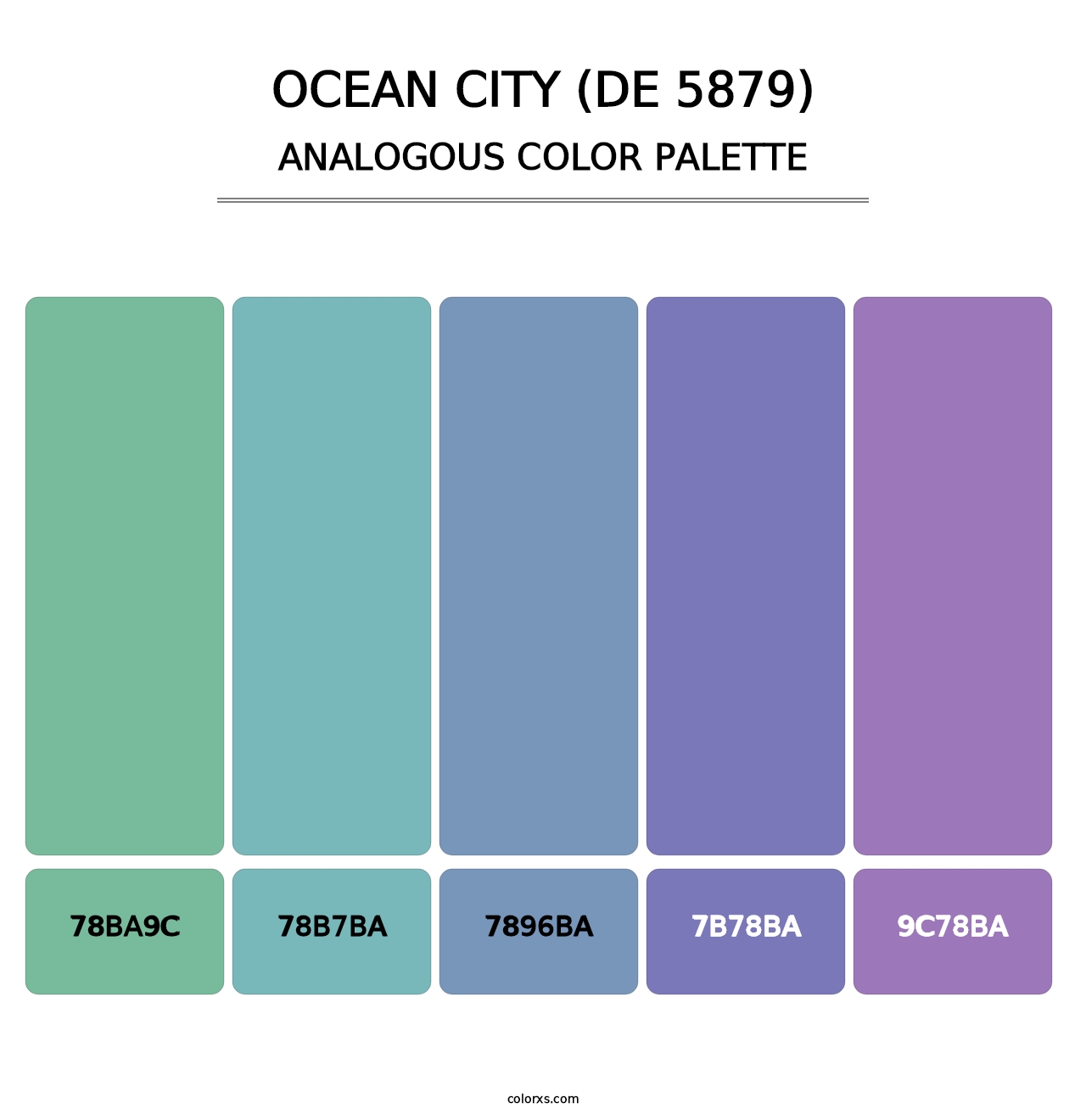 Ocean City (DE 5879) - Analogous Color Palette