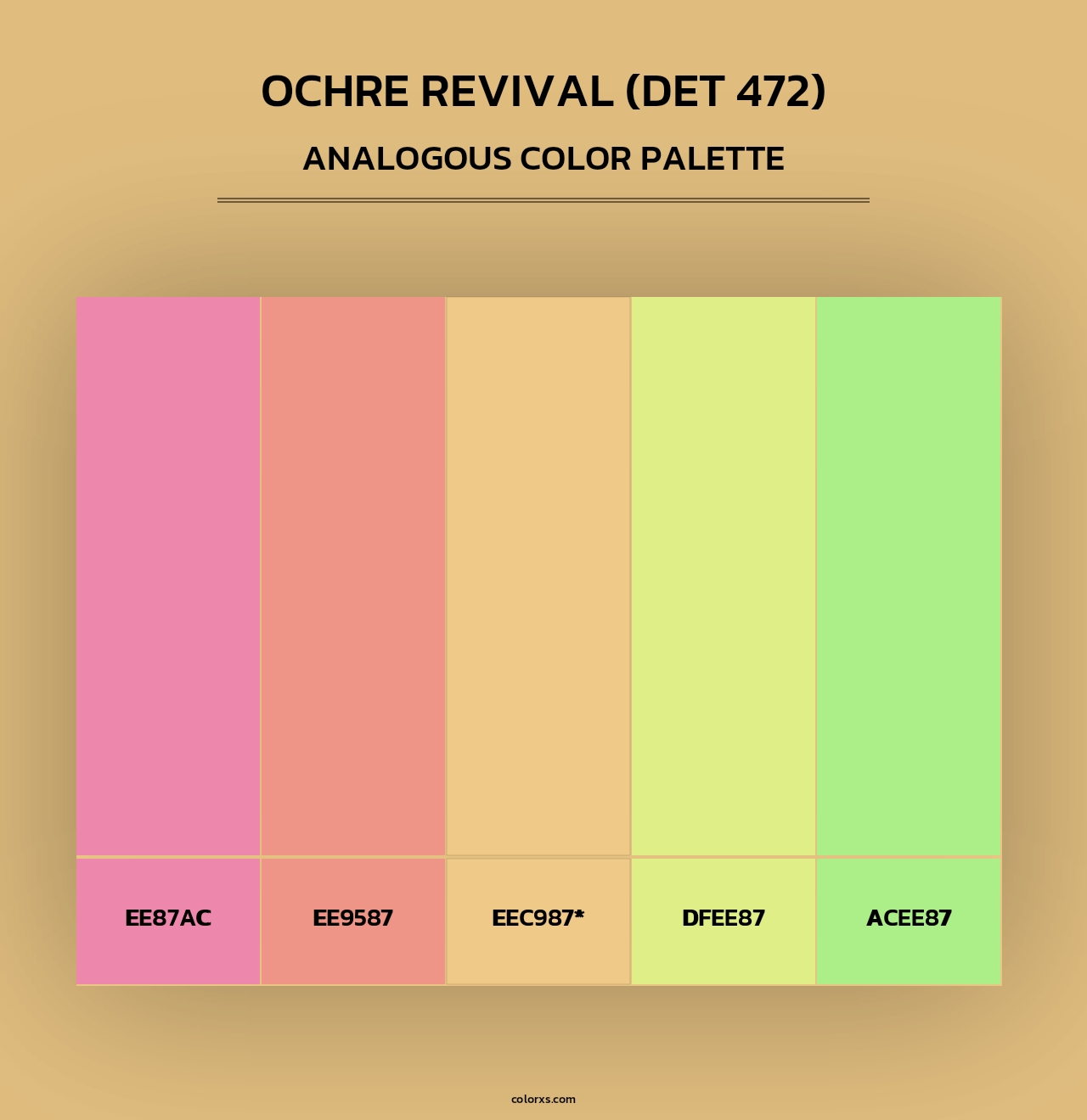 Ochre Revival (DET 472) - Analogous Color Palette