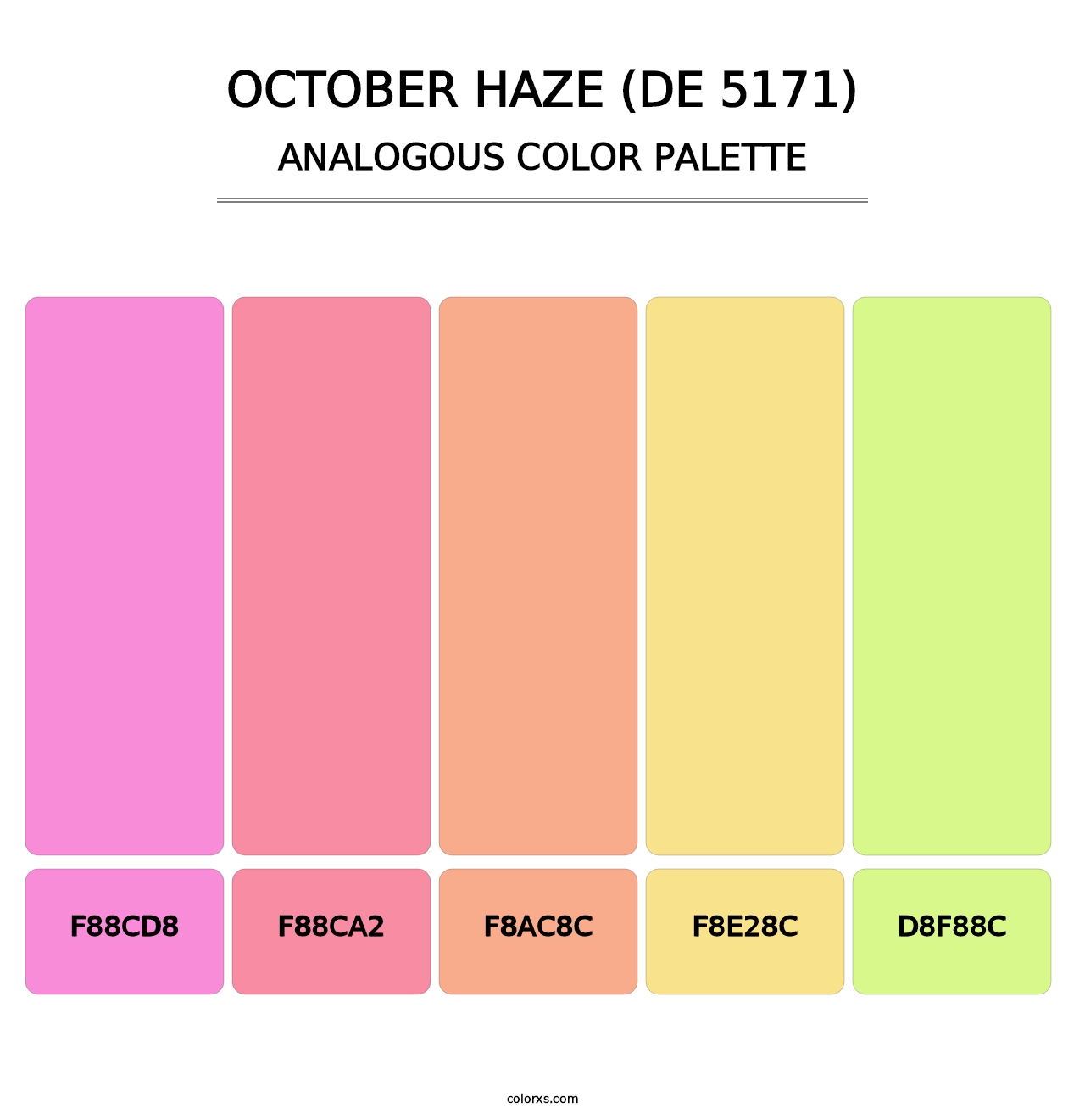 October Haze (DE 5171) - Analogous Color Palette