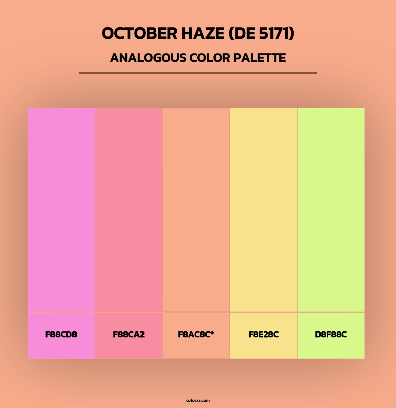 October Haze (DE 5171) - Analogous Color Palette