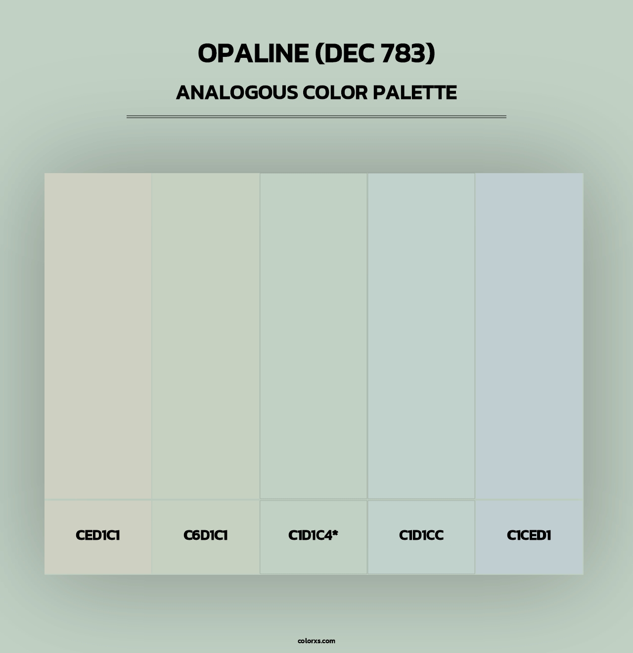 Opaline (DEC 783) - Analogous Color Palette