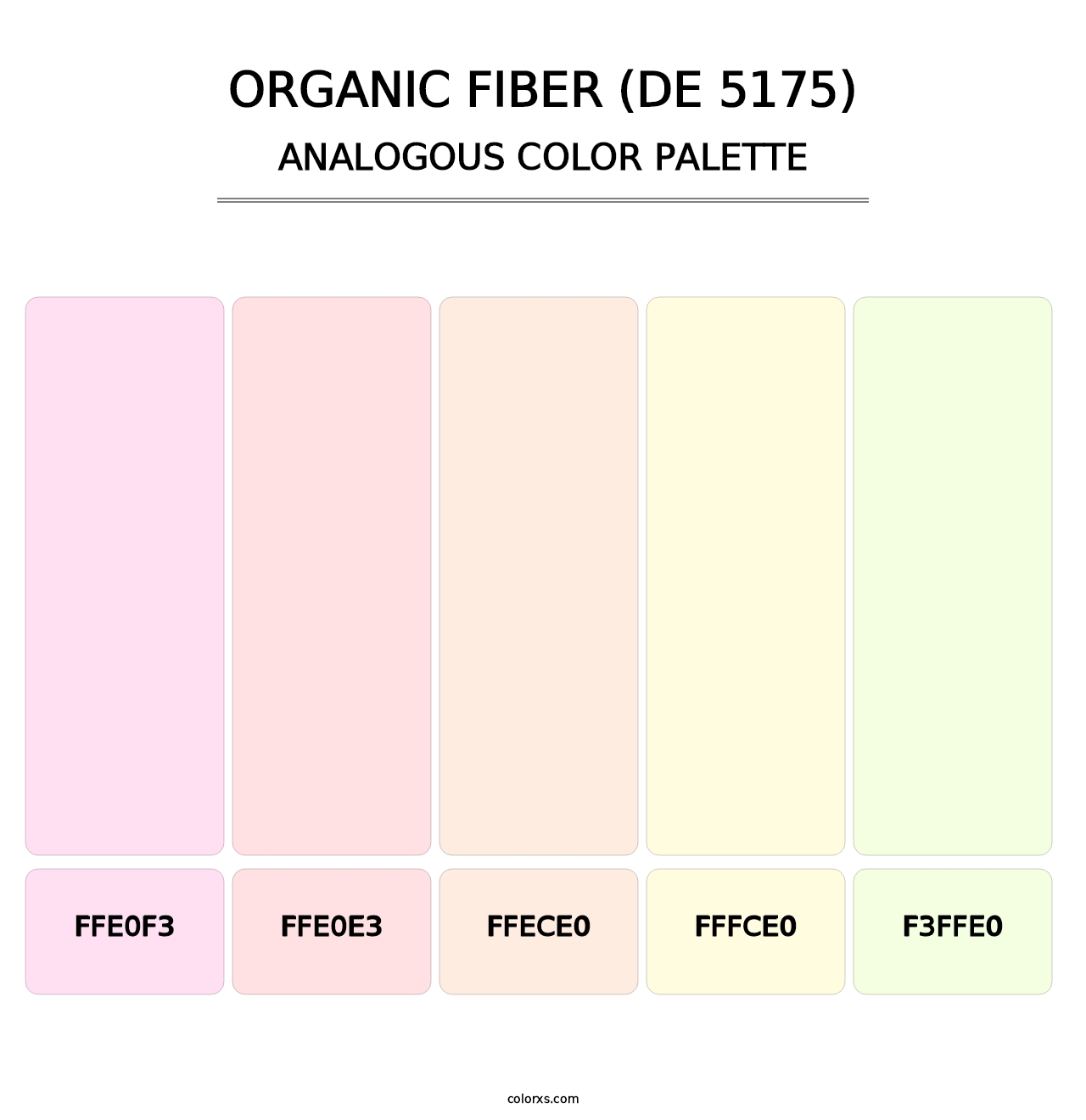 Organic Fiber (DE 5175) - Analogous Color Palette