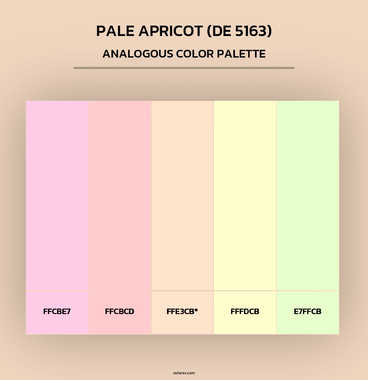 Pale Apricot (DE 5163) - Analogous Color Palette