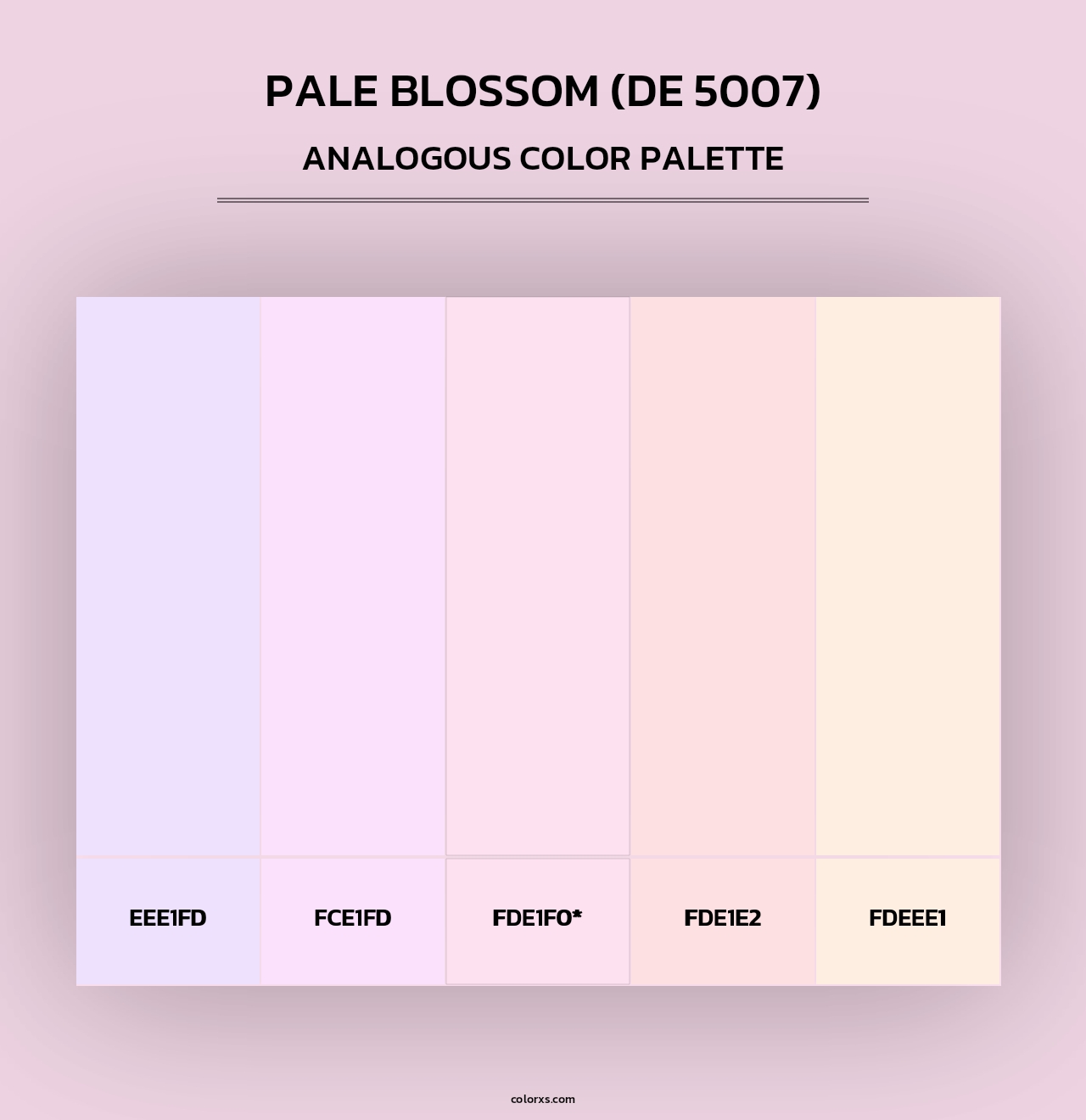 Pale Blossom (DE 5007) - Analogous Color Palette