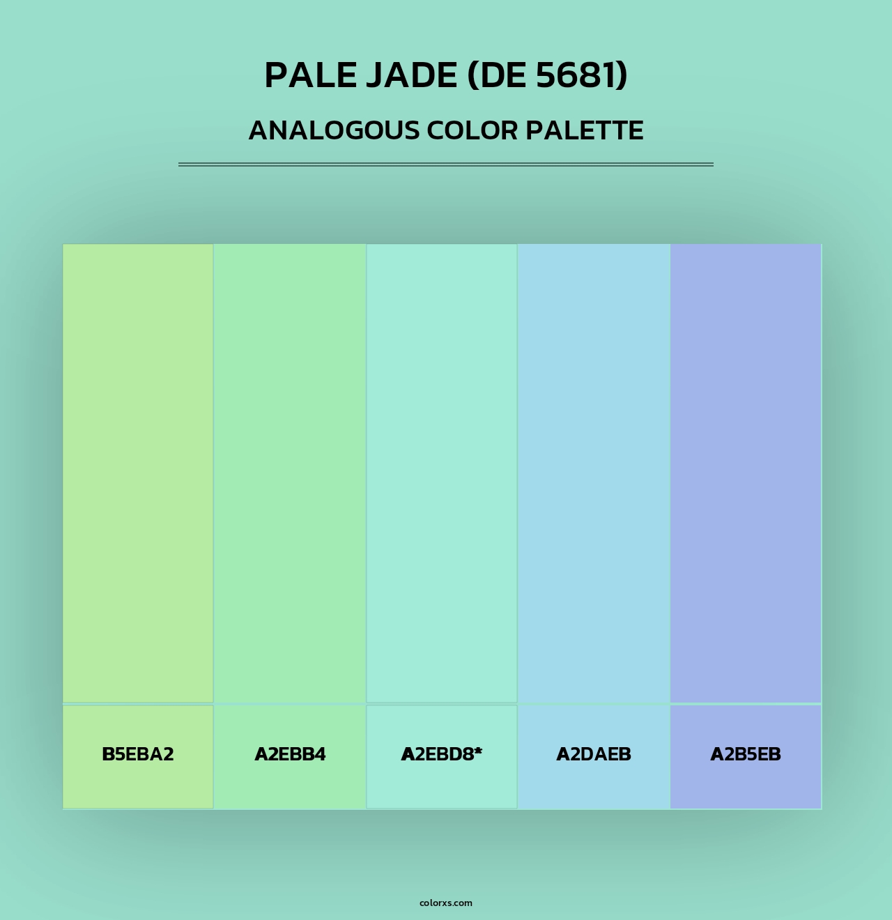 Pale Jade (DE 5681) - Analogous Color Palette