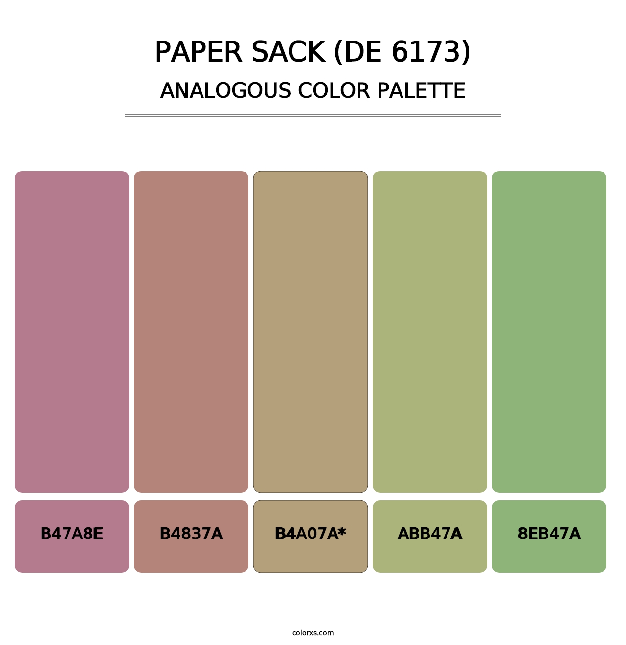 Paper Sack (DE 6173) - Analogous Color Palette