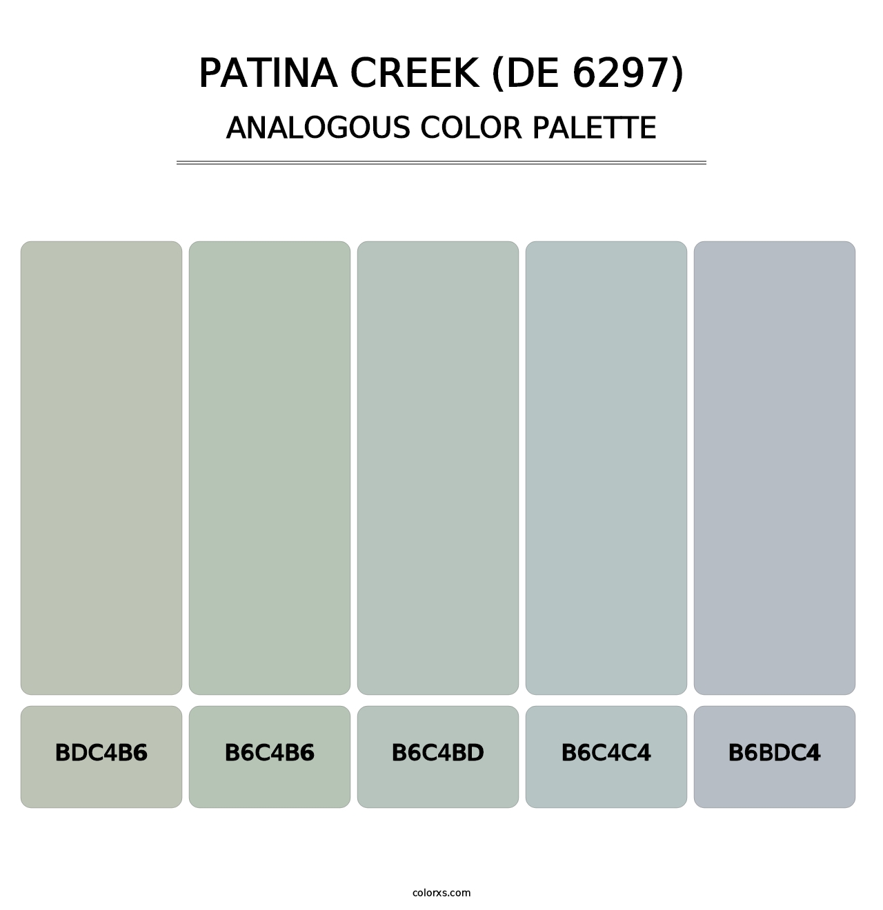 Patina Creek (DE 6297) - Analogous Color Palette
