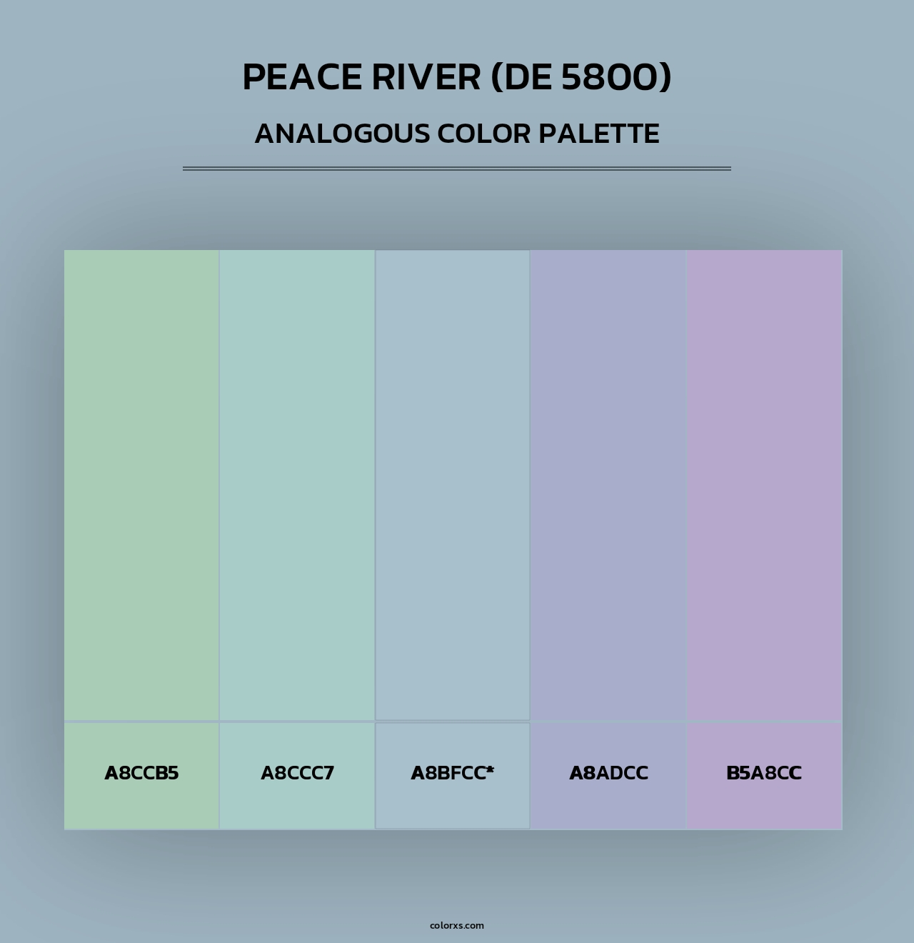 Peace River (DE 5800) - Analogous Color Palette