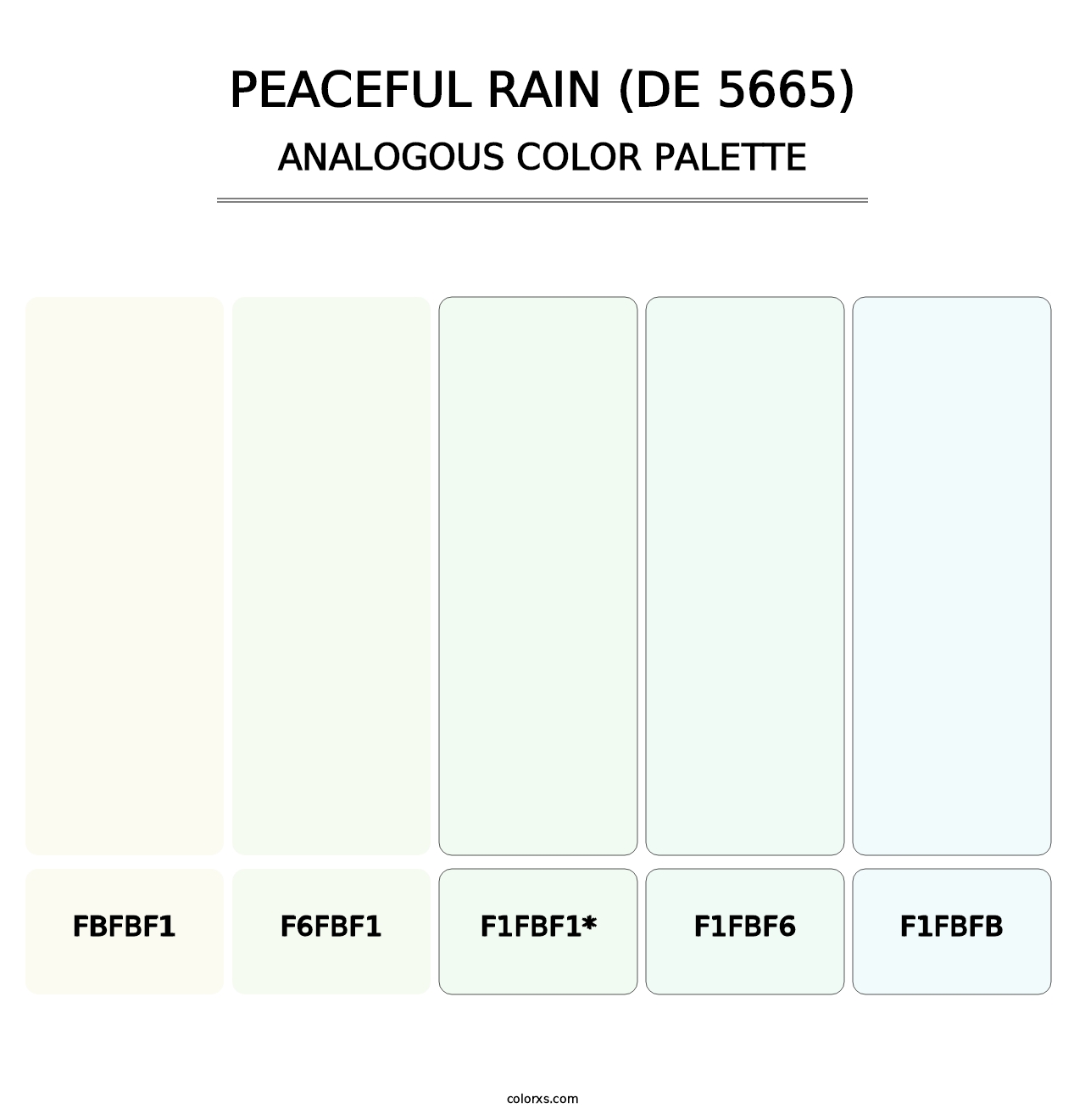Peaceful Rain (DE 5665) - Analogous Color Palette