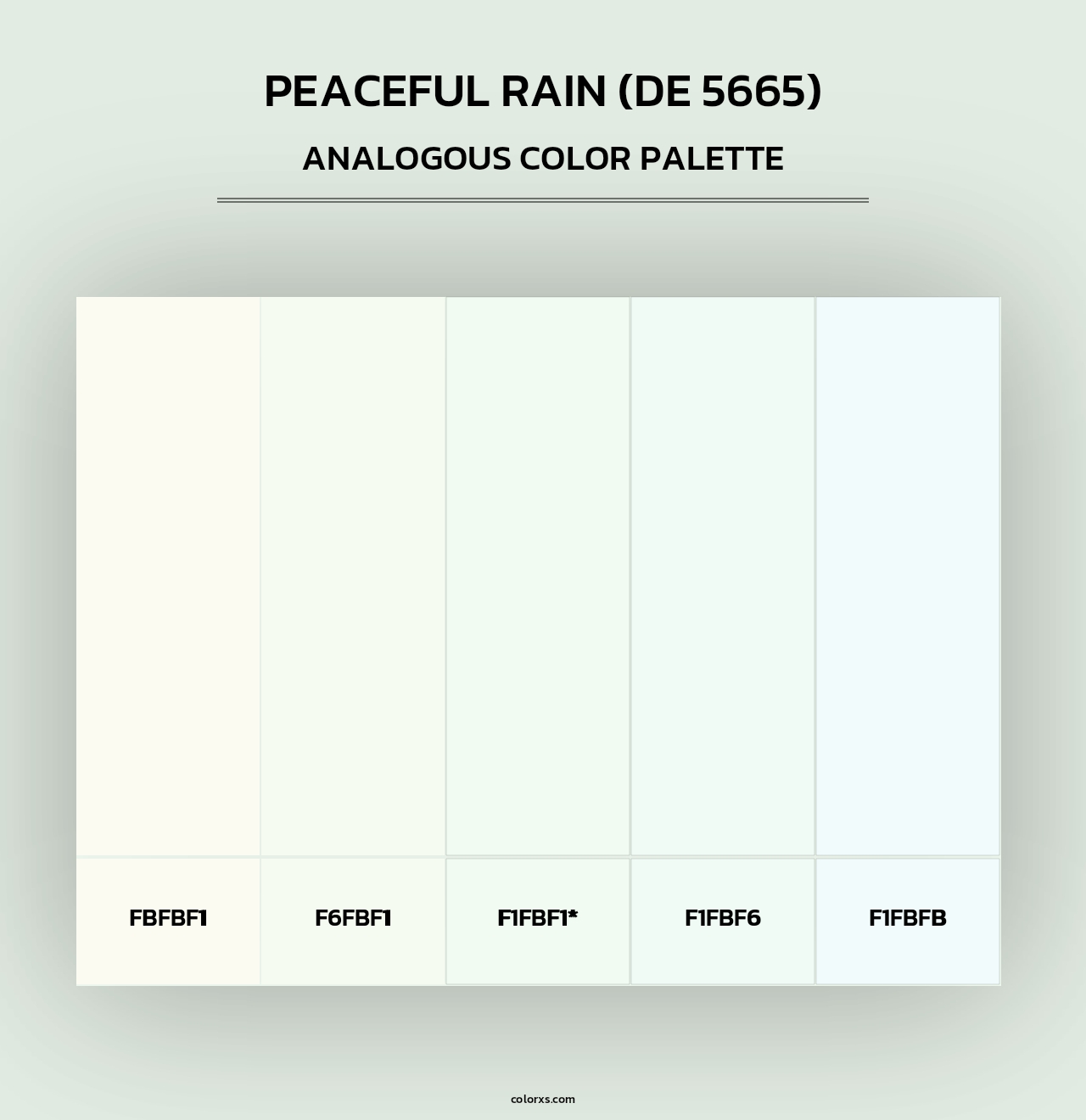 Peaceful Rain (DE 5665) - Analogous Color Palette