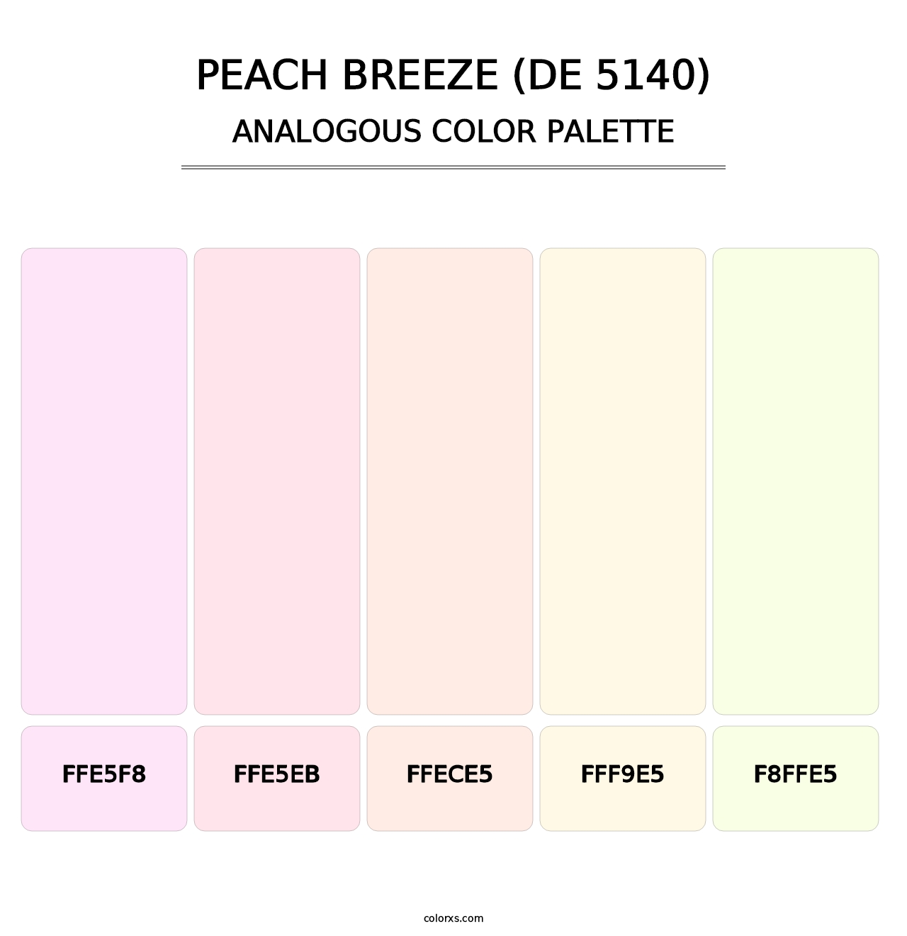 Peach Breeze (DE 5140) - Analogous Color Palette