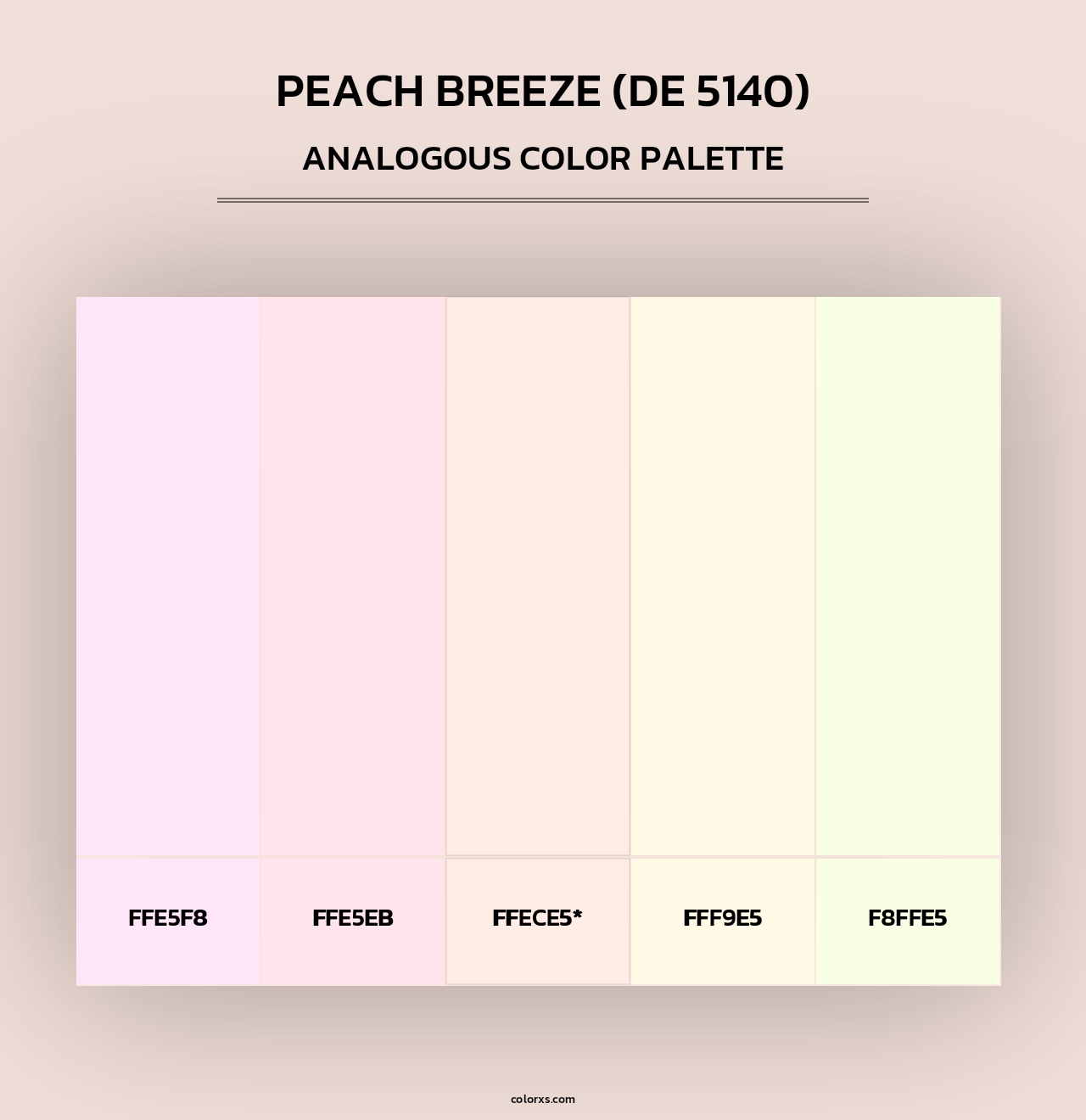 Peach Breeze (DE 5140) - Analogous Color Palette